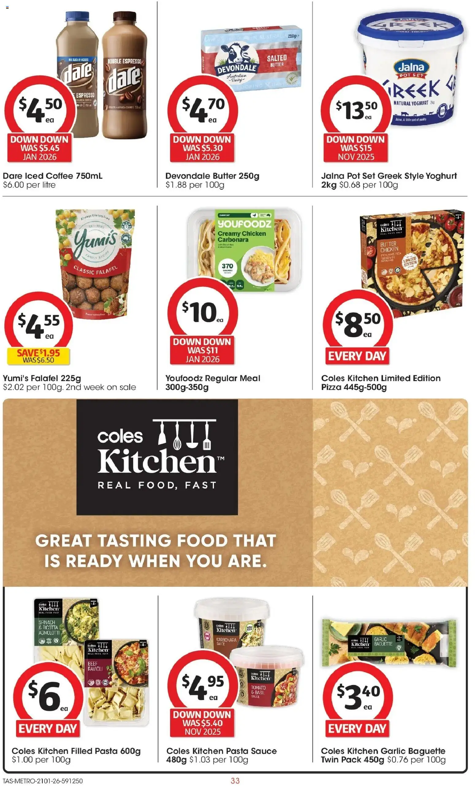 Coles catalogue - valid from 21.01.2026 | Page: 33 | Products: Pot, Coffee, Pizza, Garlic