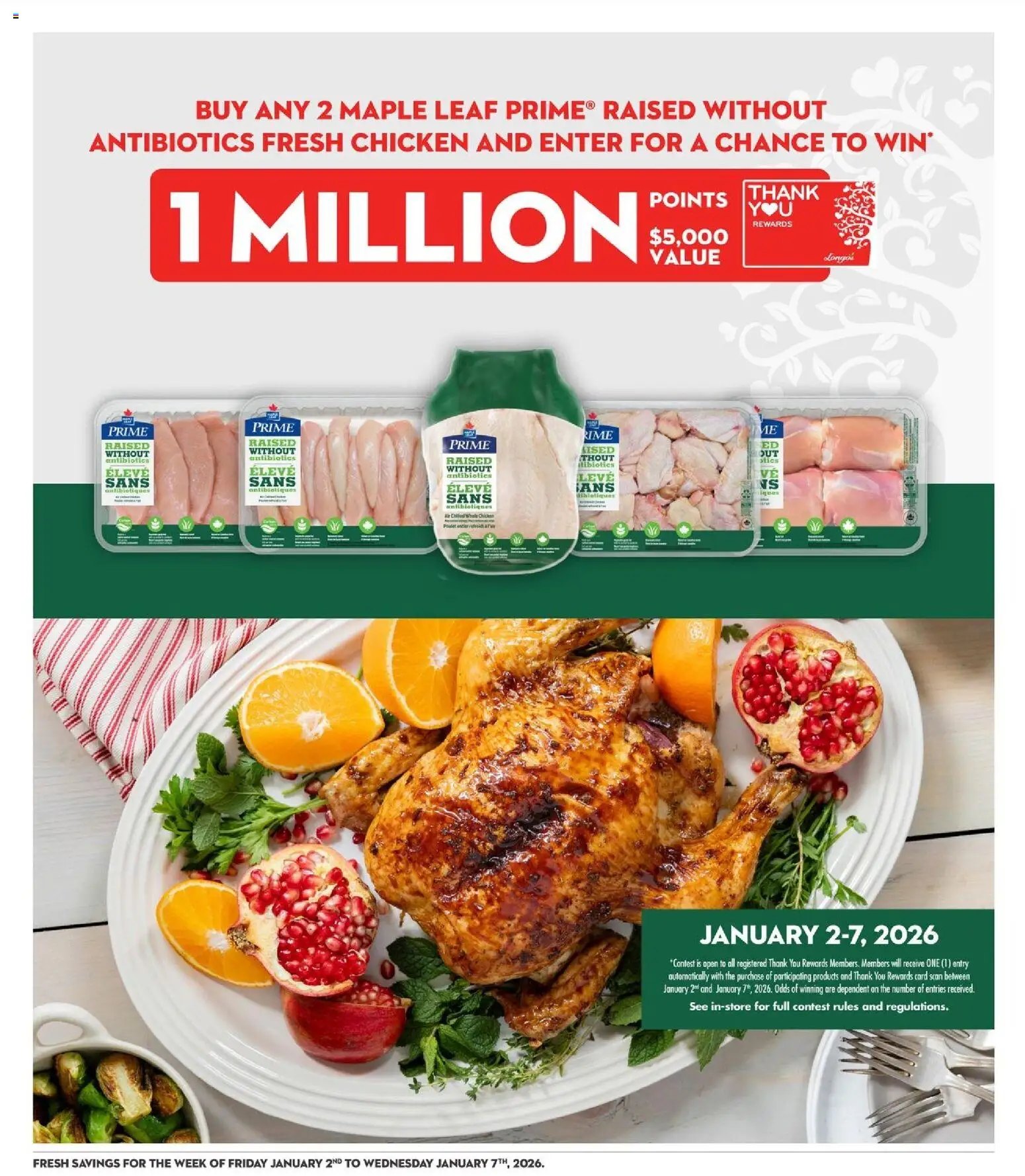 Longo's flyer valid from 02.01.2026 | Page: 6 | Products: Chicken