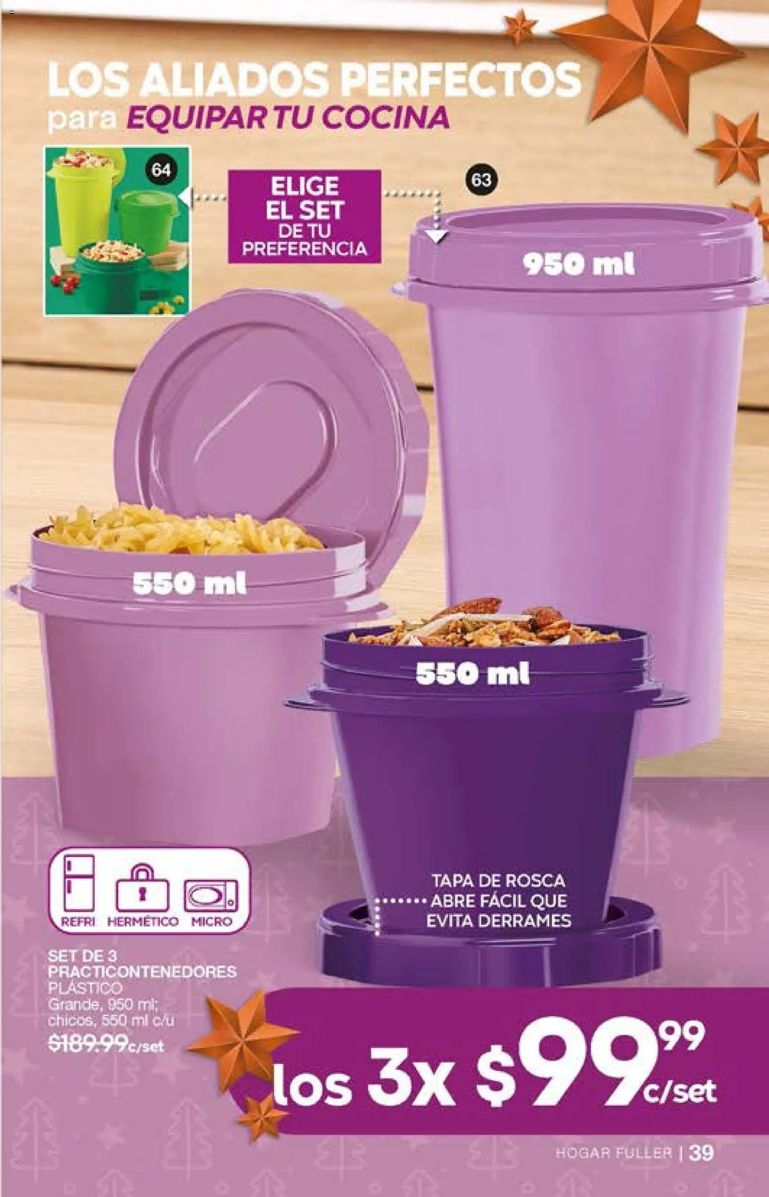 Nuevas ofertas de Fuller válidas en toda la República Mexicana desde el 29.10.2025. ¡Encuentra las mejores ofertas en Fuller campaña 15 2025! | Página: 39 | Productos: Cocina