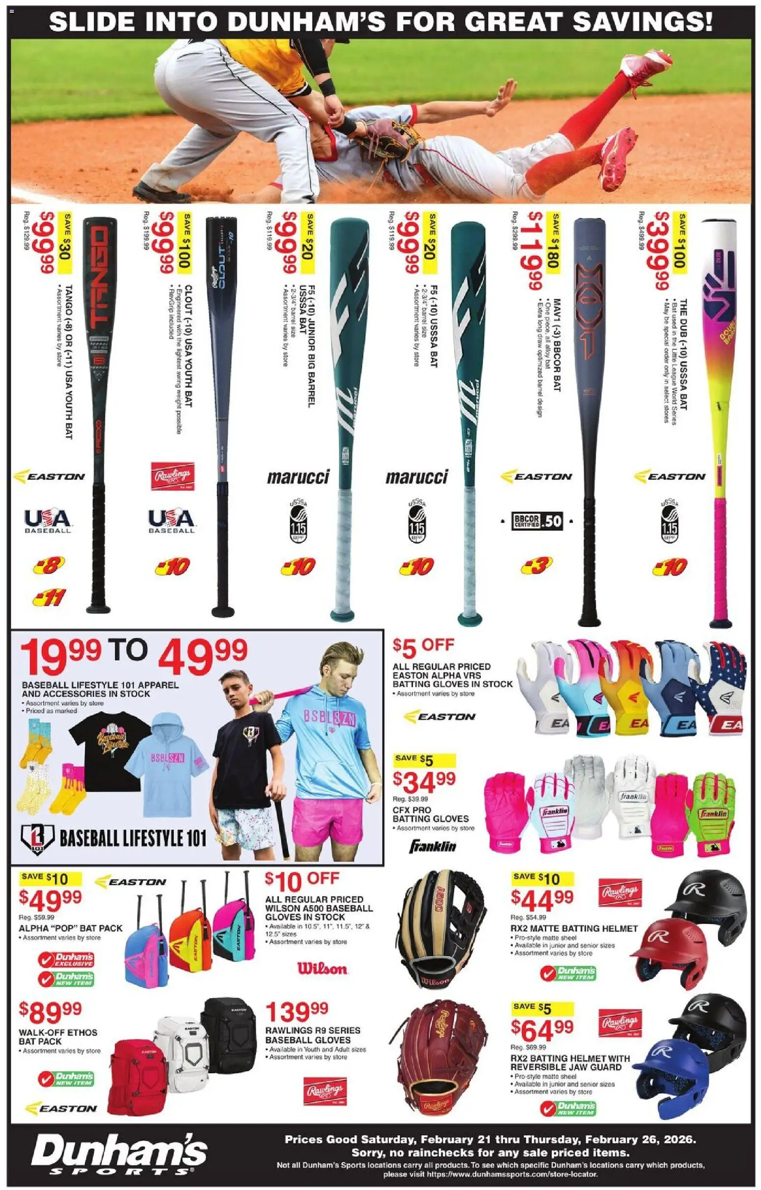 Dunham's Sports Weekly Ad - valid from 21.02.2026 | Page: 2 | Products: Gloves, Weight