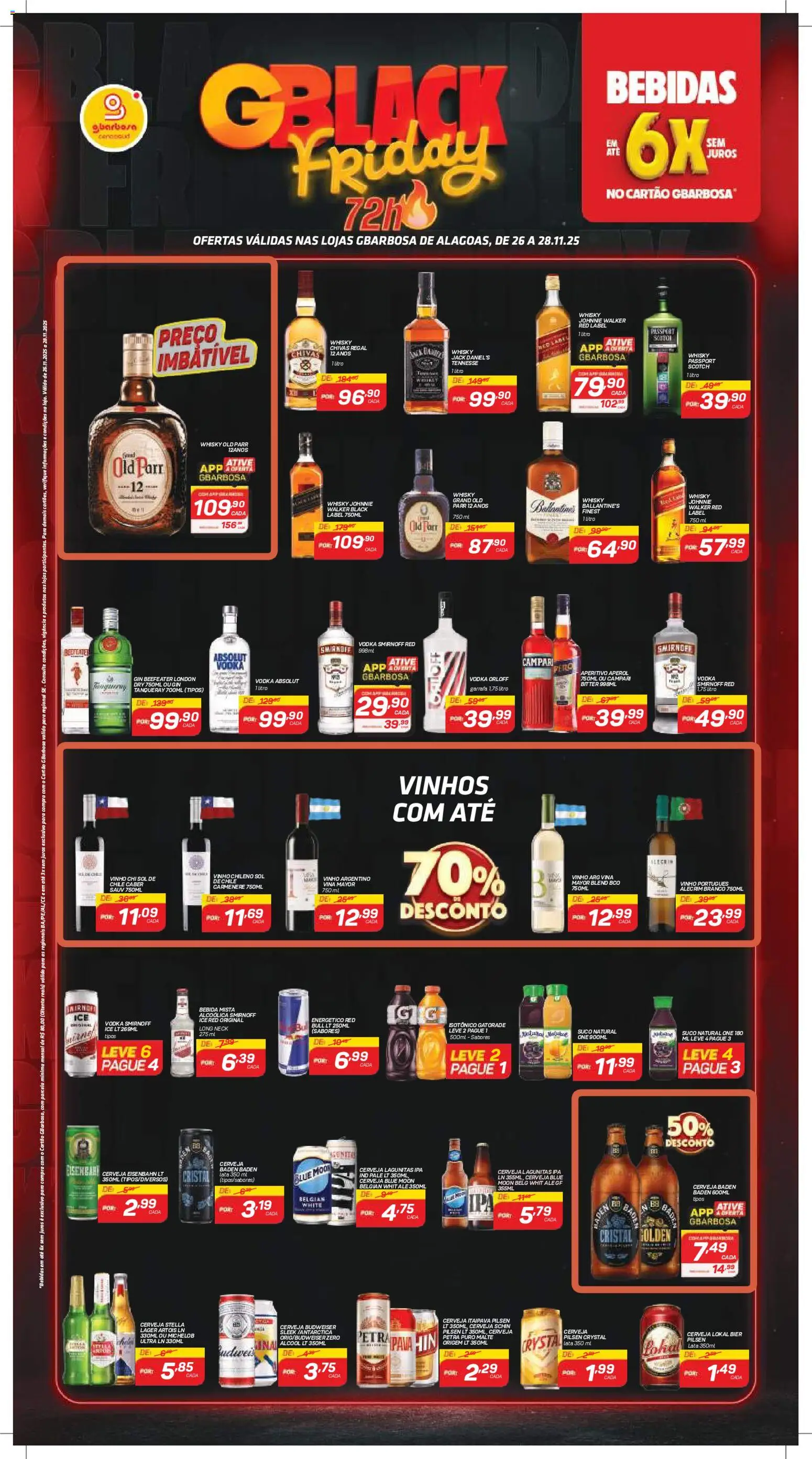 Gbarbosa Folheto - válido de 26.11.2025 | Página: 1 | Produtos: Gatorade, Eisenbahn, Suco, Bebida