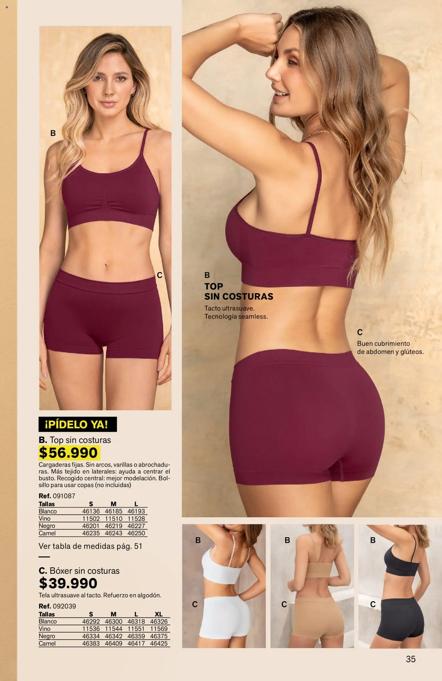 Leonisa revista - valida desde el 03.04.2026 | Página: 35 | Productos: Top, Vino
