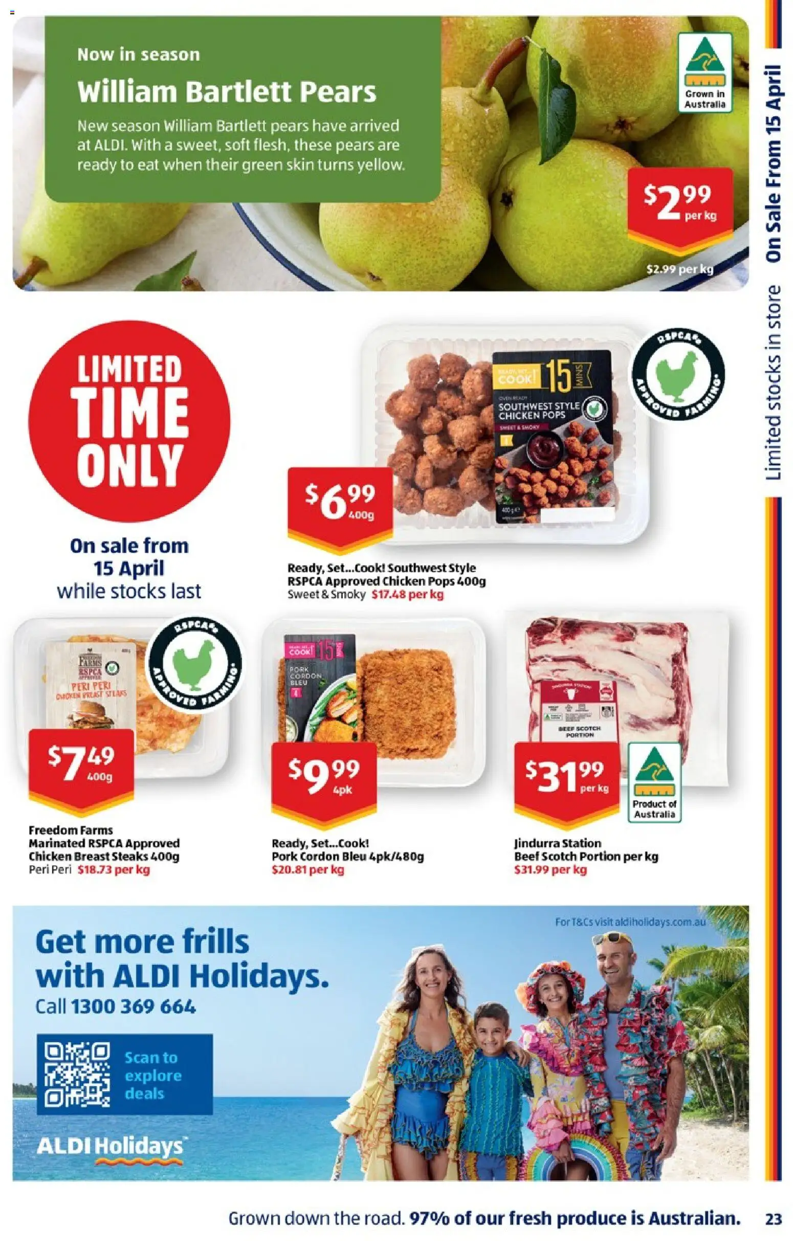 Aldi catalogue - valid from 22.04.2026 | Page: 23 | Products: Chicken, Pork, Beef, Scotch