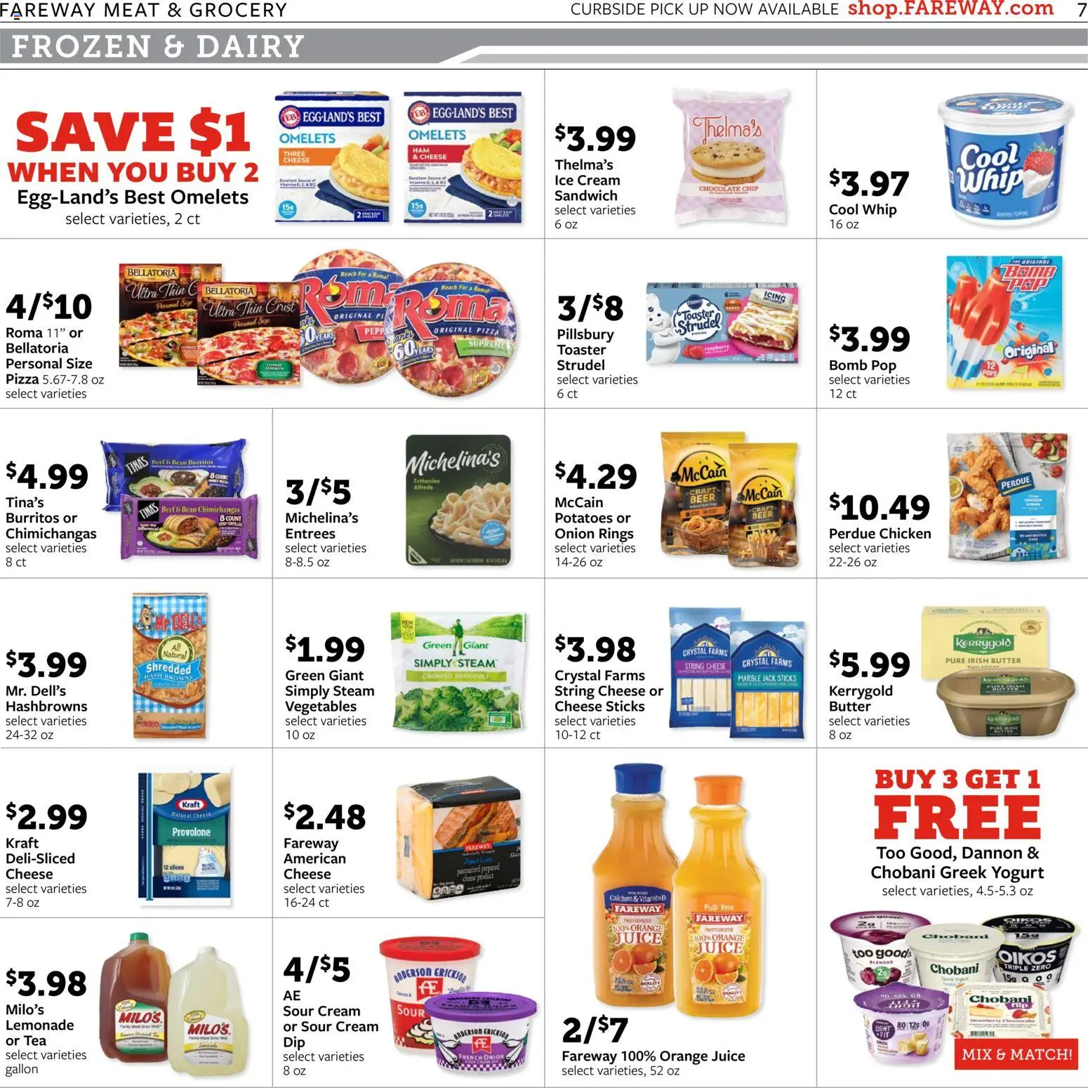 Fareway Weekly Ad - valid from 09.03.2026 | Page: 7 | Products: Cheese, Yogurt, Beer, Chocolate Chip
