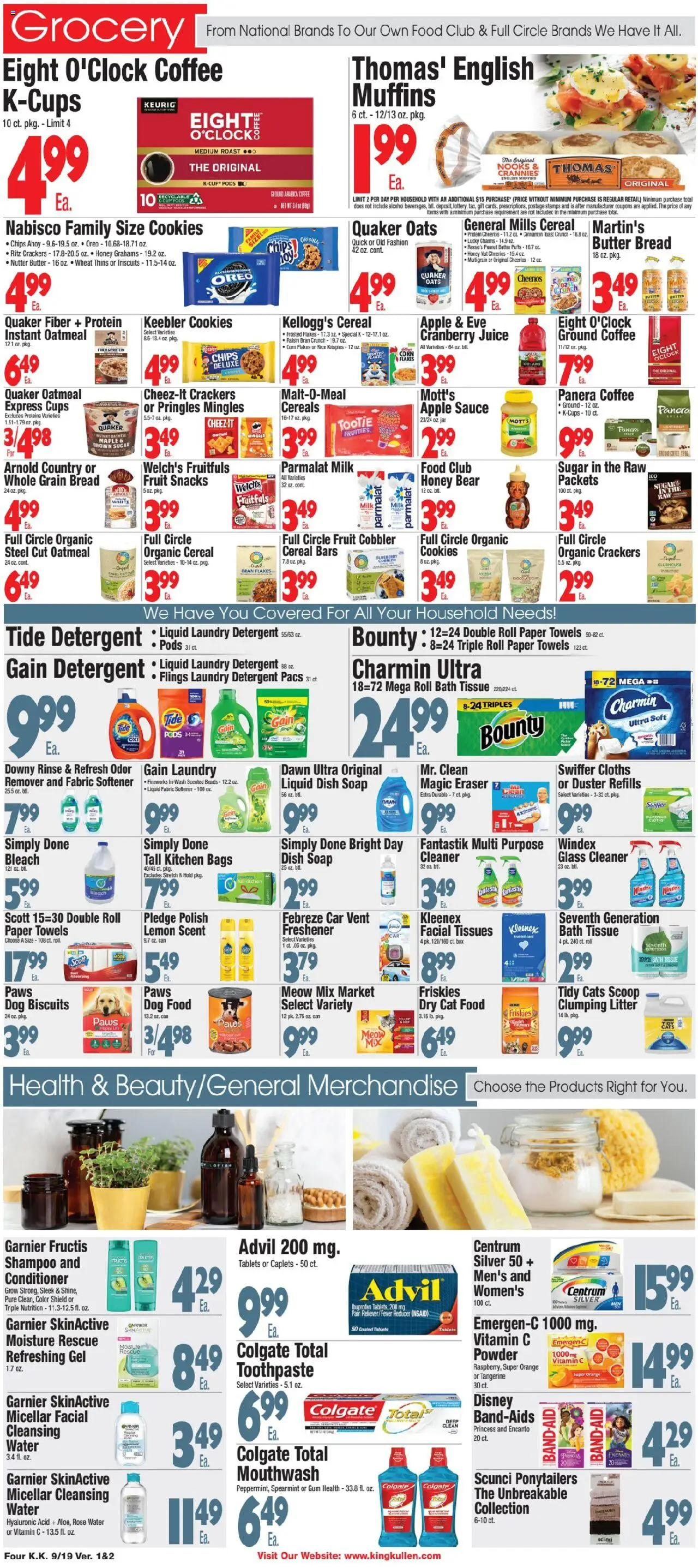 King Kullen Weekly Ad - valid from 18.09.2025 | Page: 4 | Products: Conditioner, Milk, Rice, Detergent