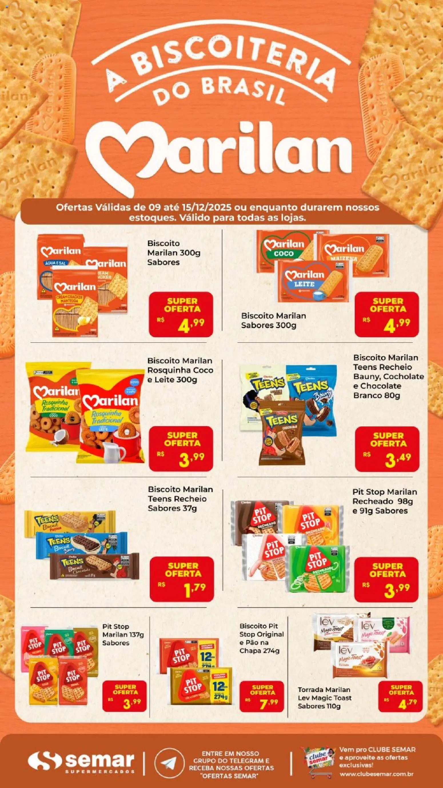 Semar Supermercado Folheto - válido de 09.12.2025 | Página: 1 | Produtos: Coco, Biscoito, Manteiga, Rosquinha