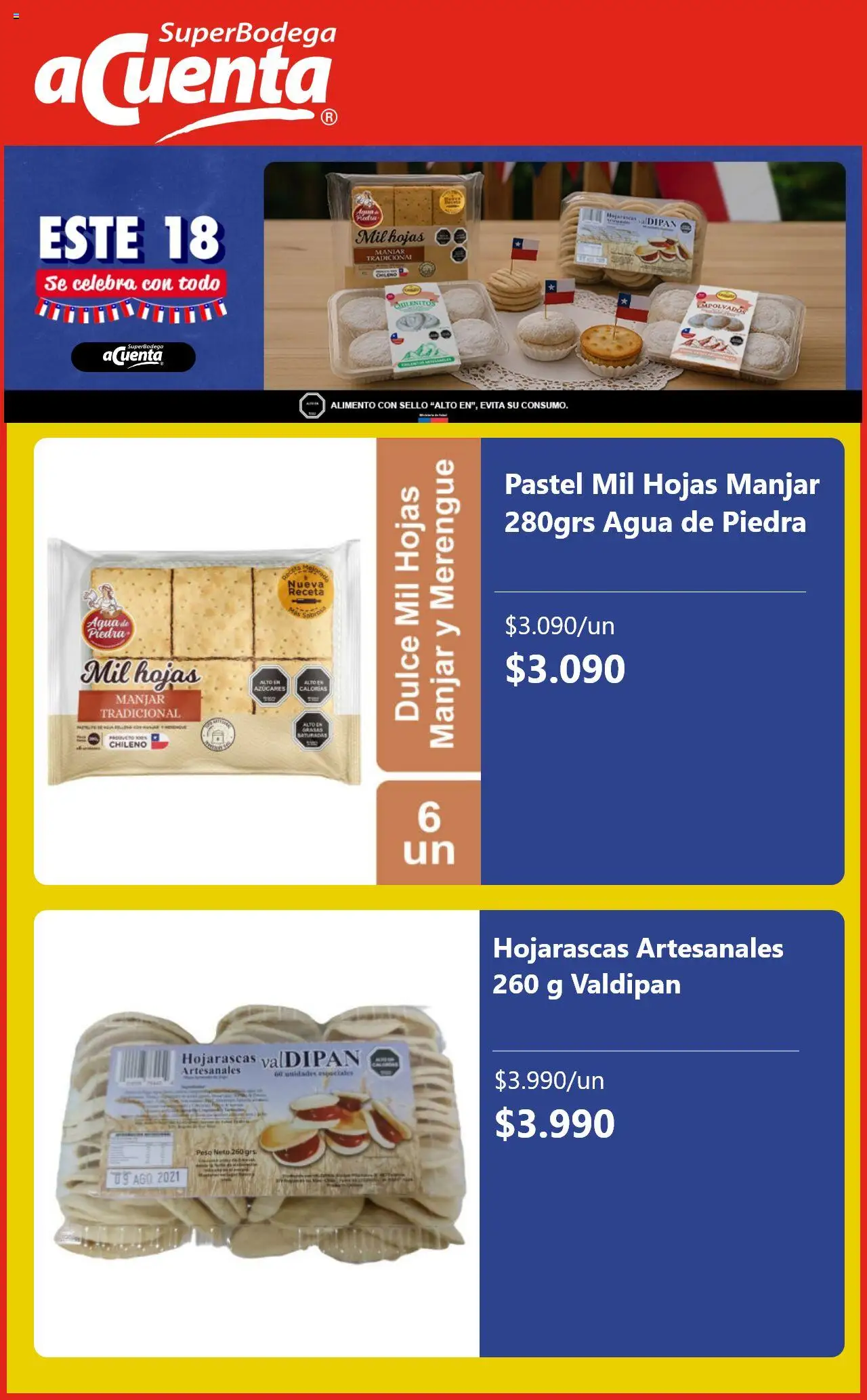 Super Bodega aCuenta ofertas  │ válido desde el 11.09.2025 | Página: 5 | Productos: Agua, Peso, Manjar