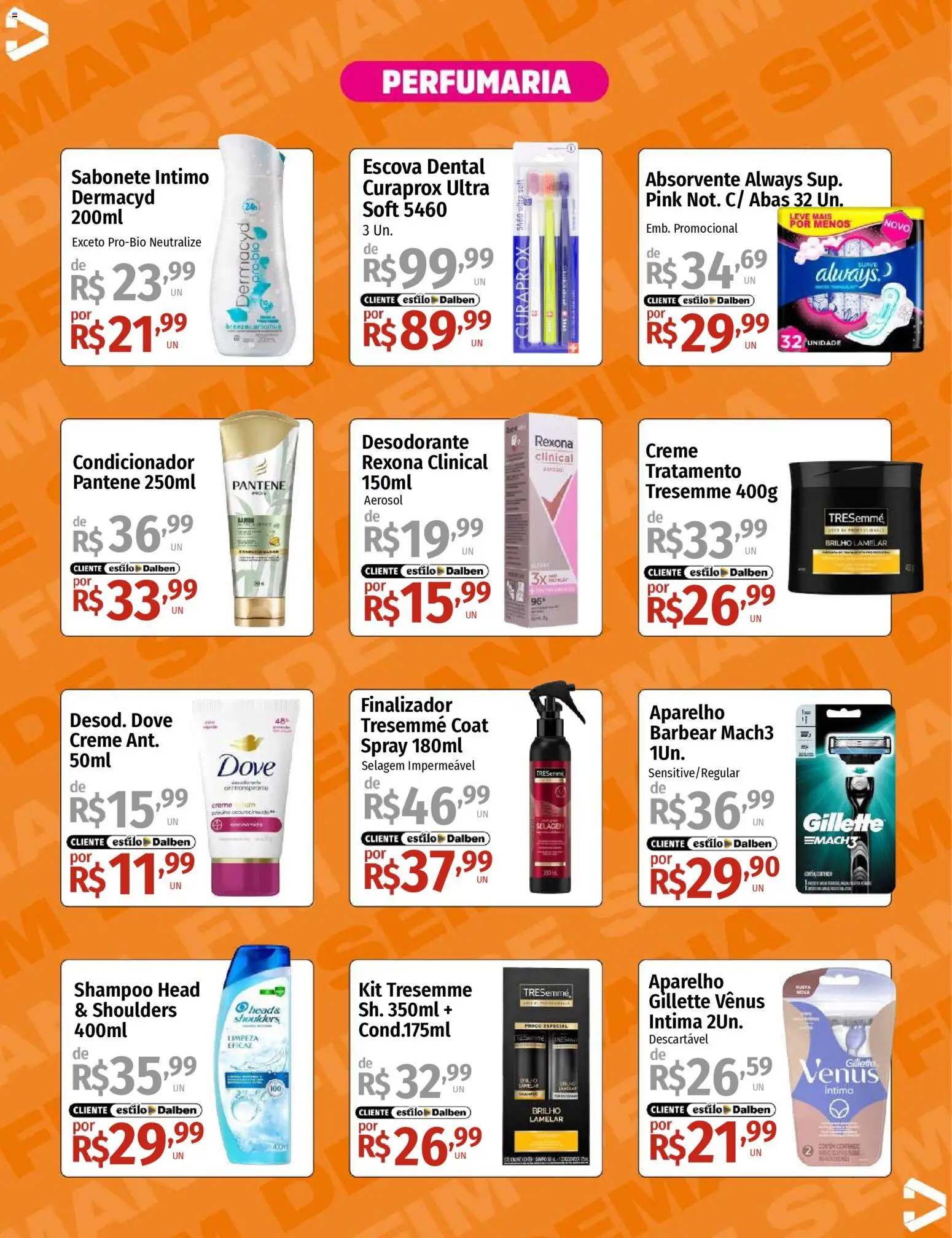 Supermercado Dalben Folheto - válido de 17.04.2026 | Página: 14 | Produtos: Shampoo, Condicionador, Desodorante, Rexona