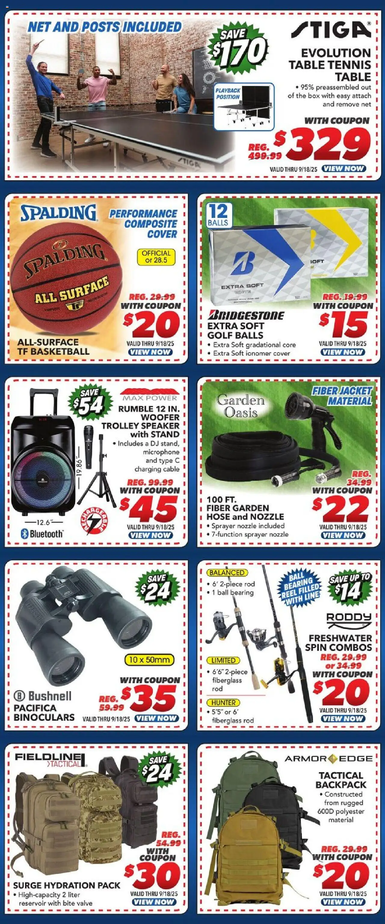 Big 5 Sporting Goods Weekly Ad - valid from 12.09.2025 | Page: 6 | Products: Box, Jacket, Backpack, Cable