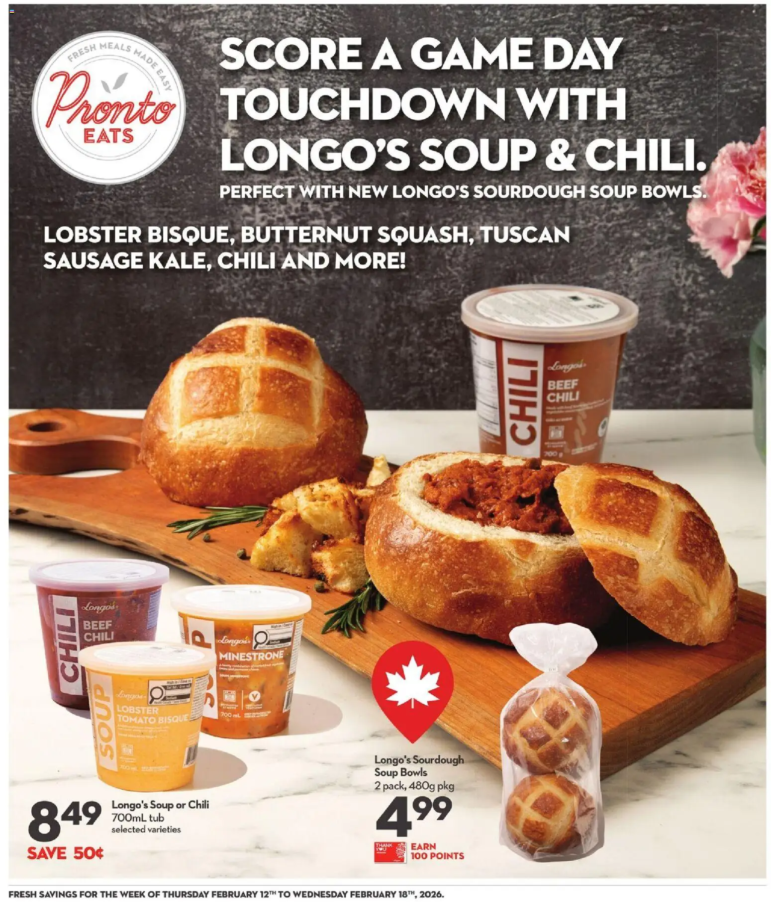 Longo's flyer valid from 12.02.2026 | Page: 19 | Products: Beef, Game