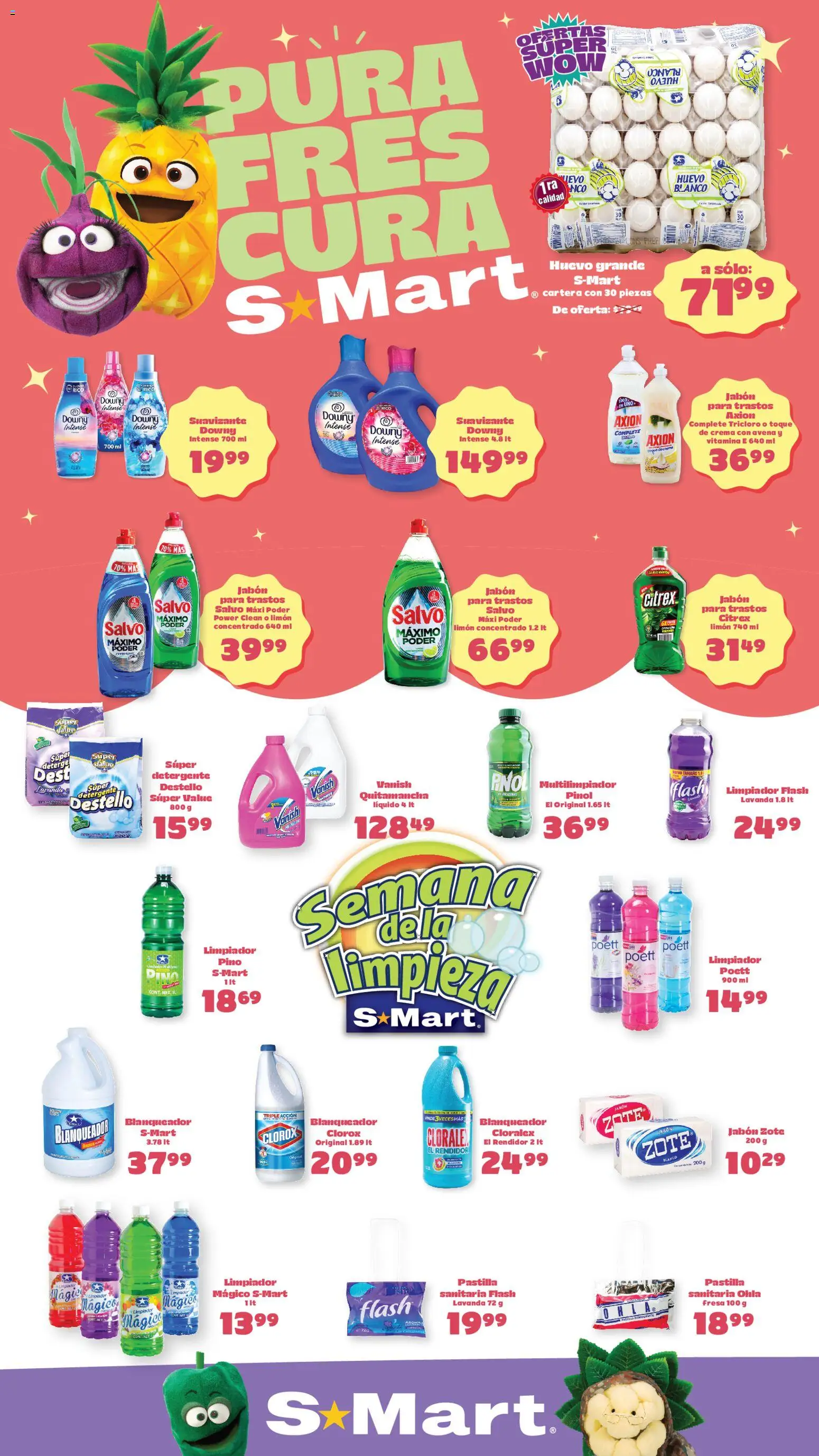 Nuevas ofertas de S-Mart válidas en toda la República Mexicana desde el 28.04.2026. ¡Encuentra las mejores ofertas en S-Mart folleto Ofertas de feria Matamoros! | Página: 1 | Productos: Fresa, Detergente, Crema, Limón