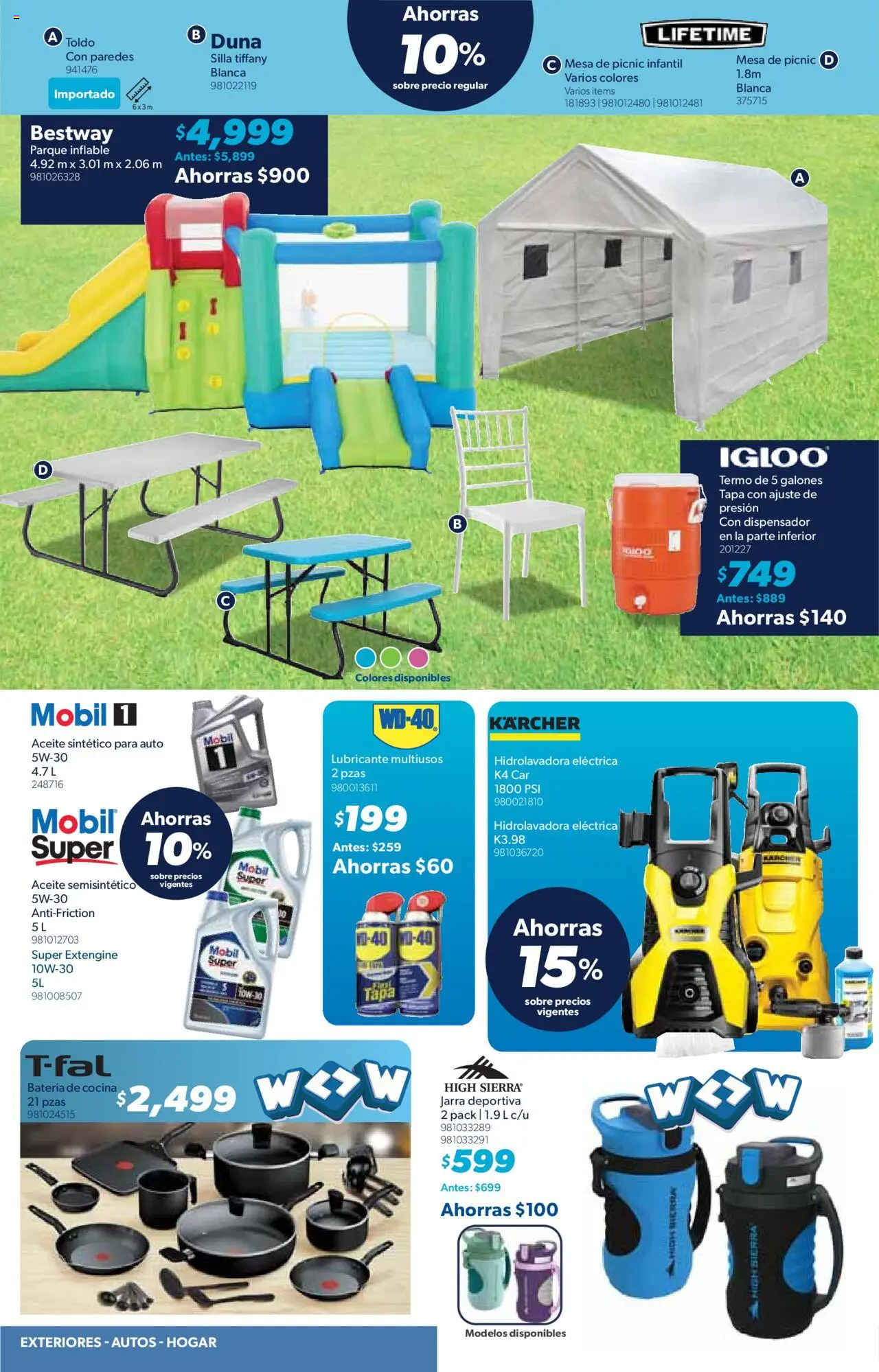 Nuevas ofertas de Sam's Club válidas en toda la República Mexicana desde el 09.10.2025. ¡Encuentra las mejores ofertas en Sam's Club - Catálogo! | Página: 26 | Productos: Toldo, Hidrolavadora, Cocina, Jarra