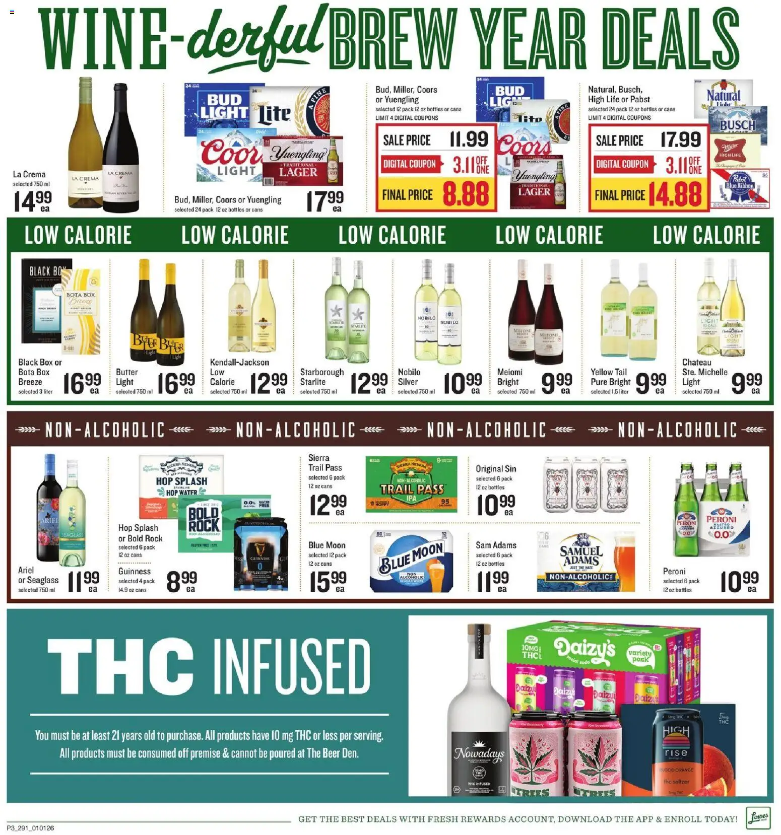 Lowes Foods Weekly Ad - valid from 01.01.2026 | Page: 3 | Products: Box, Butter, Beer, Water