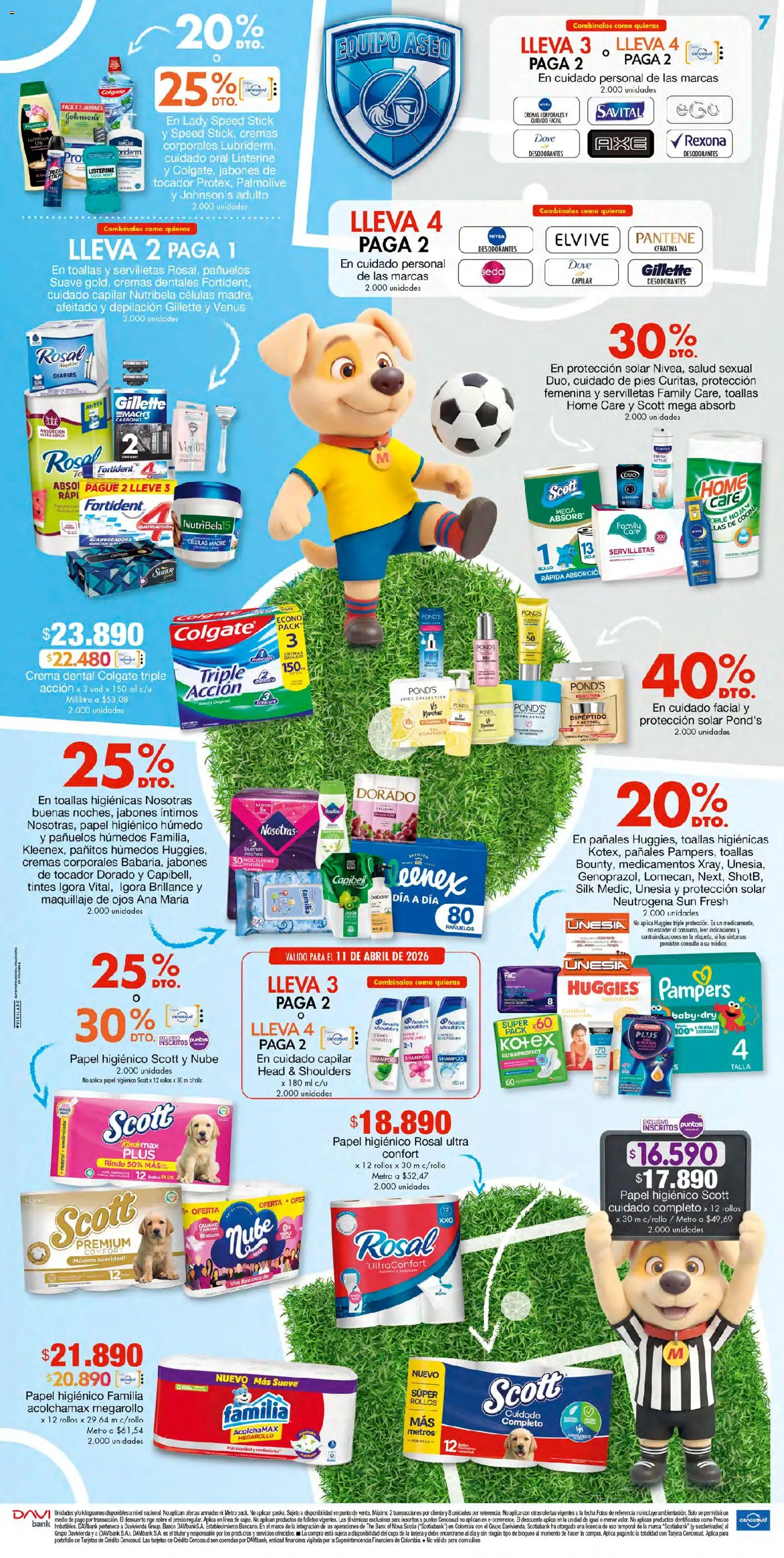 Metro revista - valida desde el 10.04.2026 | Página: 7 | Productos: Banco, Shampoo, Maquillaje, Uva