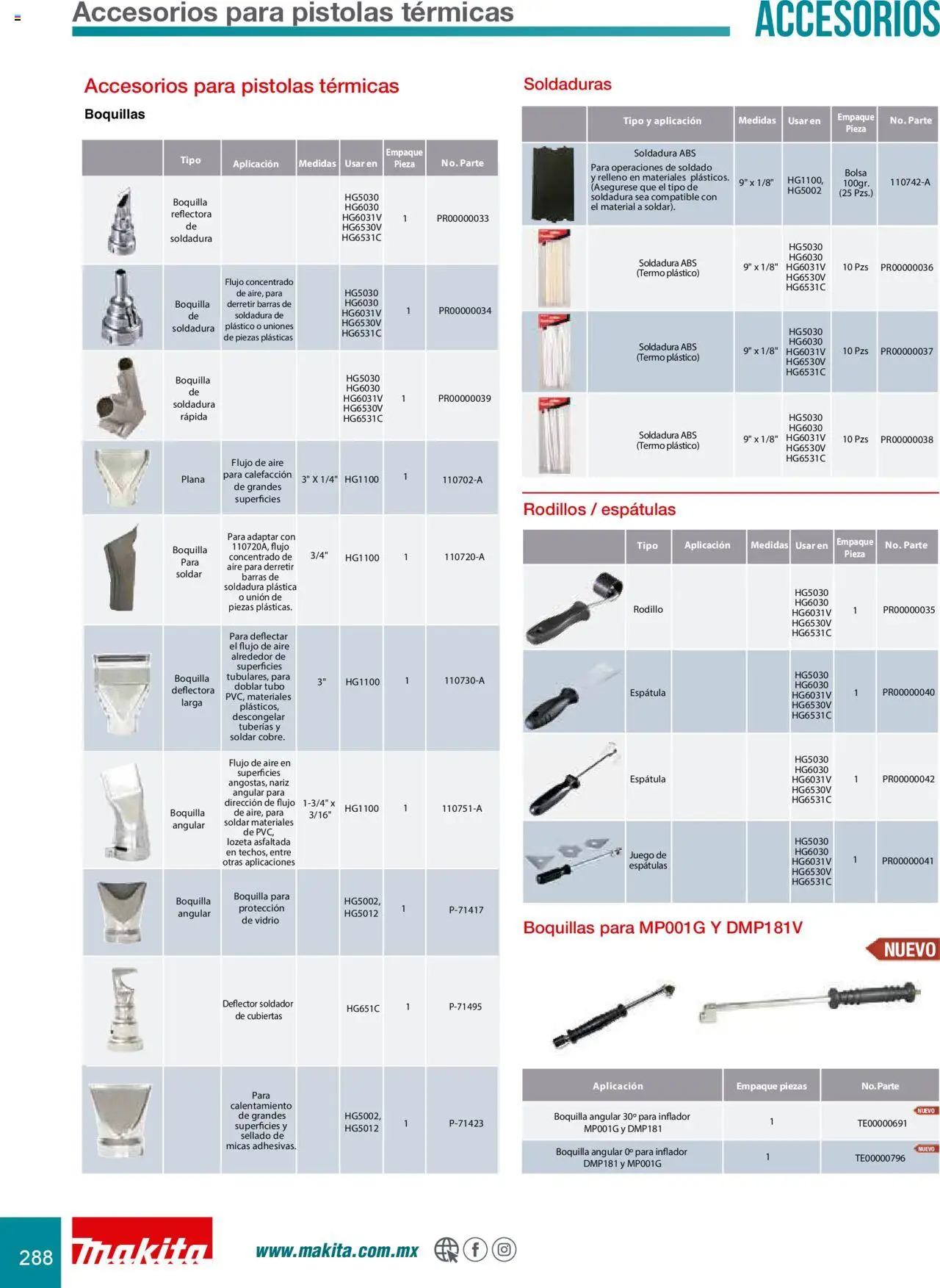 Nuevas ofertas de Makita válidas en toda la República Mexicana desde el 08.07.2024. ¡Encuentra las mejores ofertas en Makita catálogo Accesorios! | Página: 288 | Productos: Espátula, Juego, Termo, Rodillo