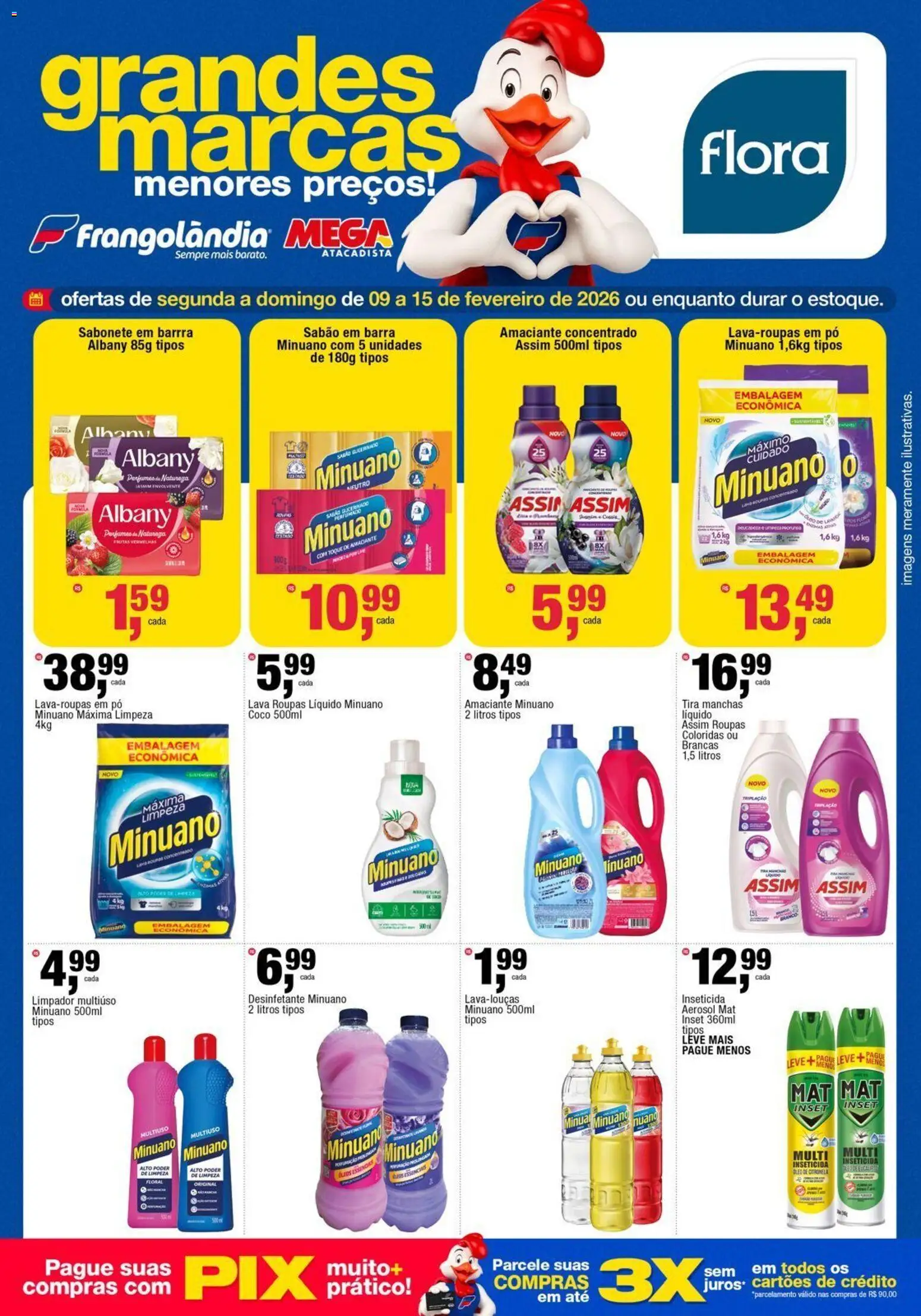 Frangolândia Folheto - válido de 09.02.2026 | Página: 2 | Produtos: Tira manchas, Limpador multiuso, Sabonete, Inseticida