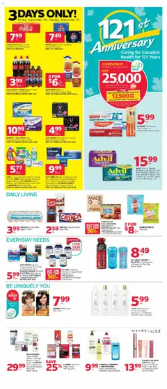 Preview of Rexall weekly flyer / circulaire from shop Rexall valid from 19.09.2025