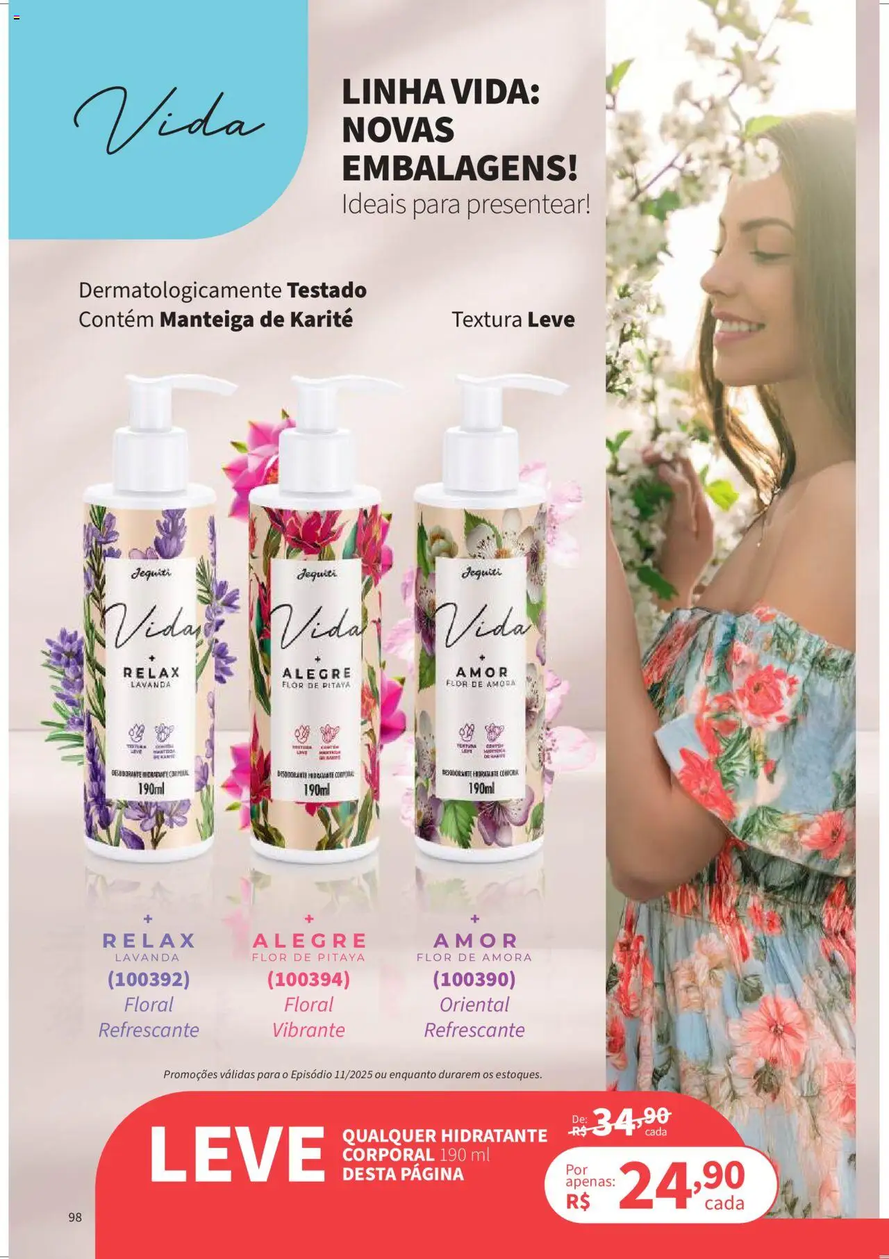 Jequiti Folheto - válido de 01.08.2025 | Página: 98 | Produtos: Manteiga