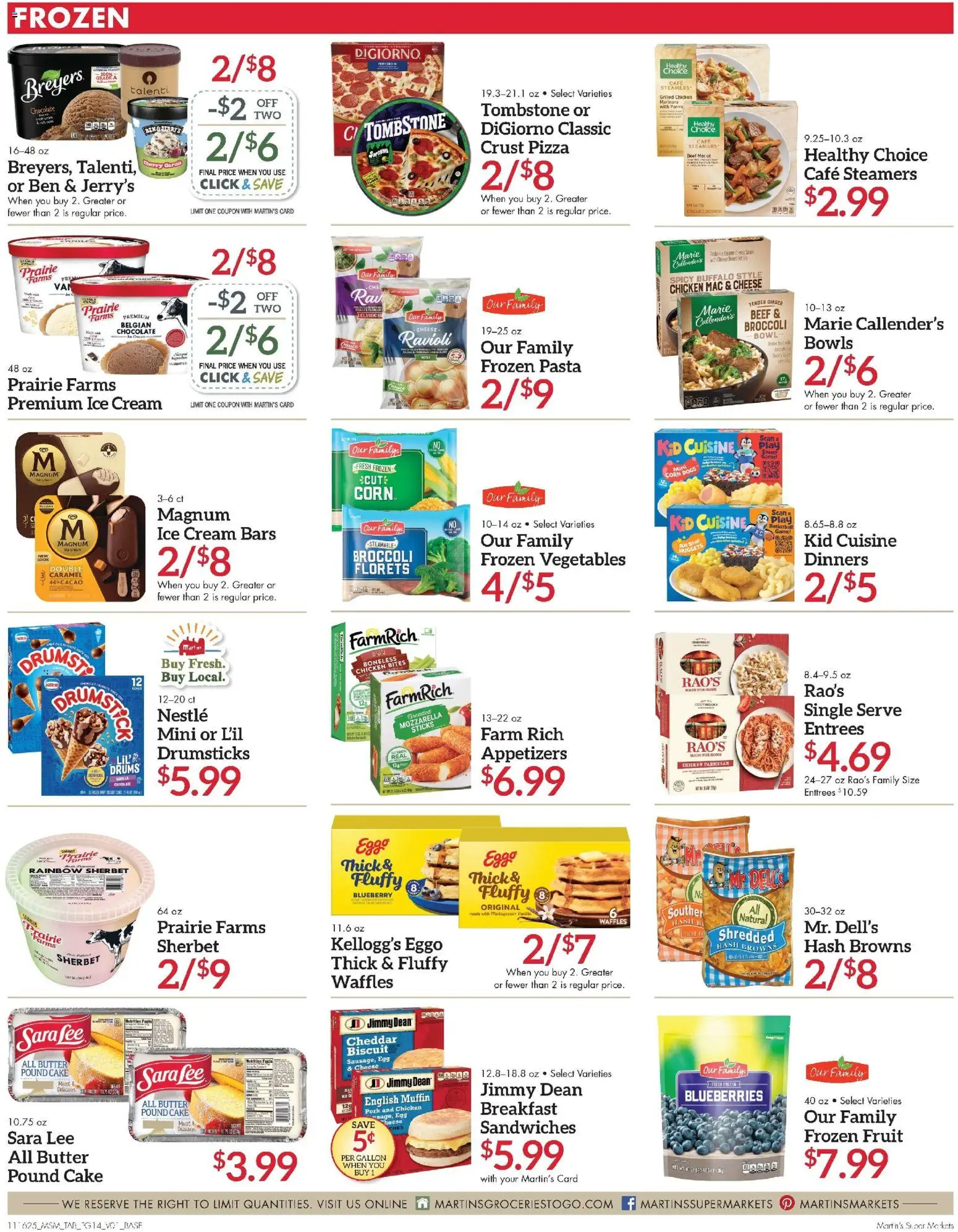 Martin’s Weekly Ad - valid from 16.11.2025 | Page: 14 | Products: Pizza, Pork, Cream, Muffin