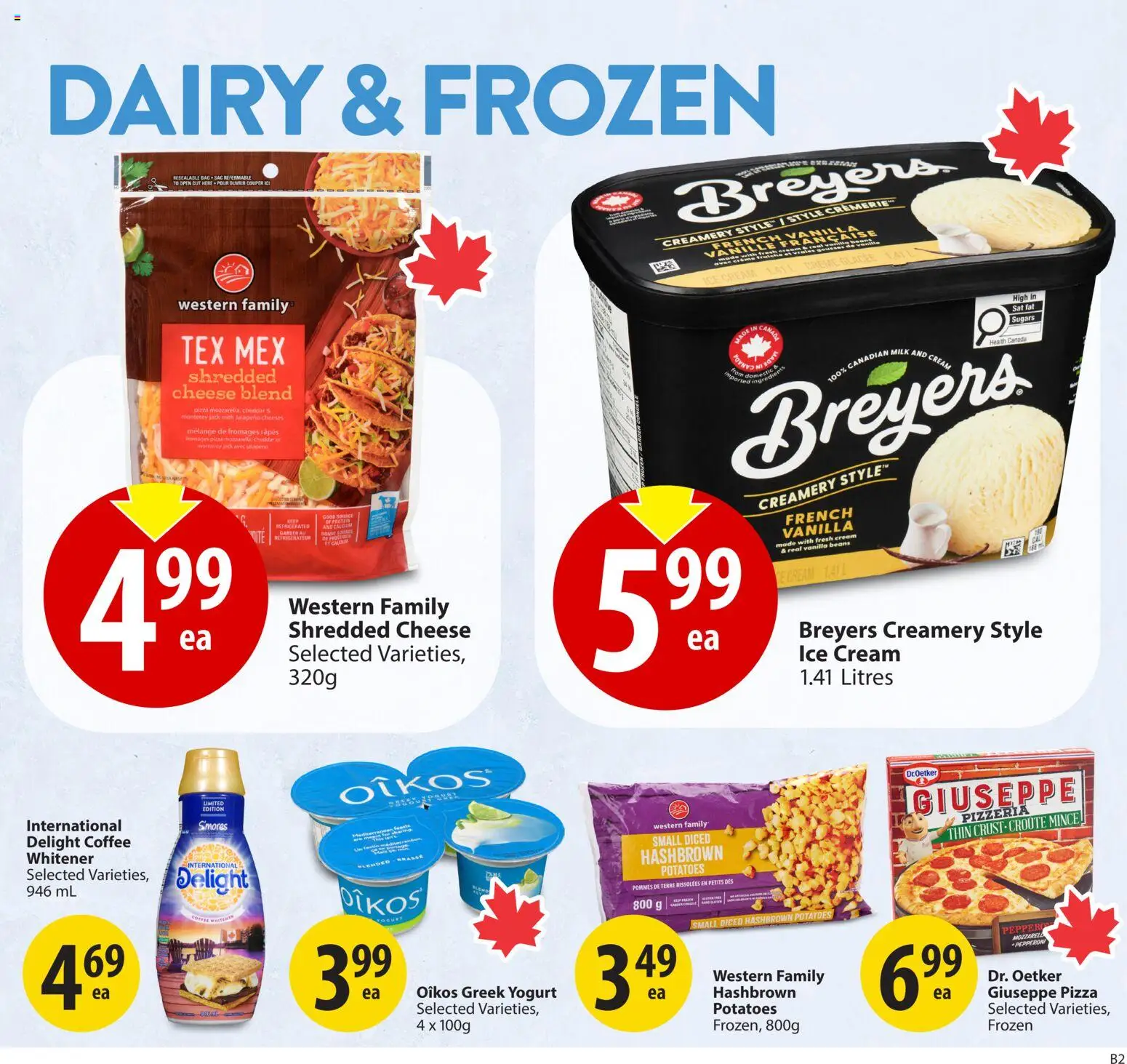 Save on foods flyer valid from 05.03.2026 | Page: 15 | Products: Cream, Potatoes, Coffee, Pizza