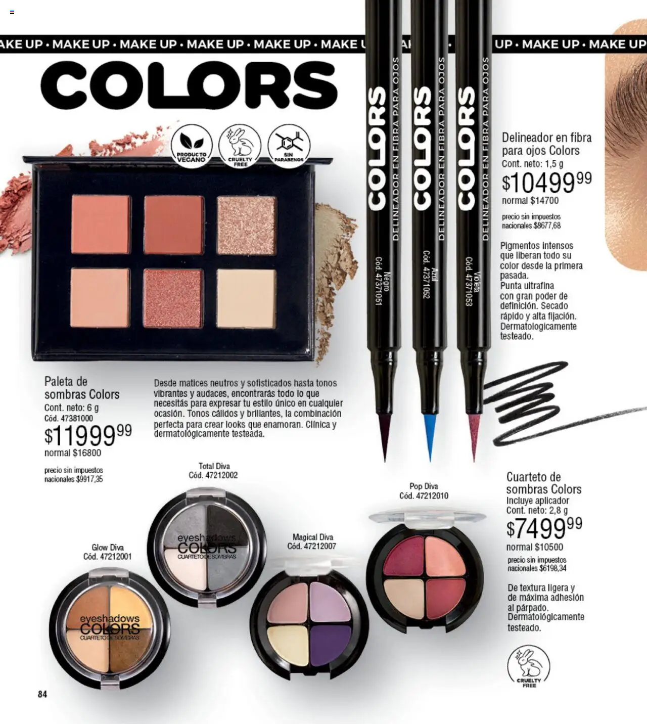 Millanel - Catálogo │ válido desde el 20.10.2025 | Página: 84 | Productos: Delineador, Paleta