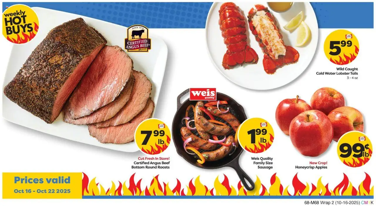 Weis Grand Opening - valid from 16.10.2025 | Page: 2 | Products: Apples, Beef, Water, Sausage