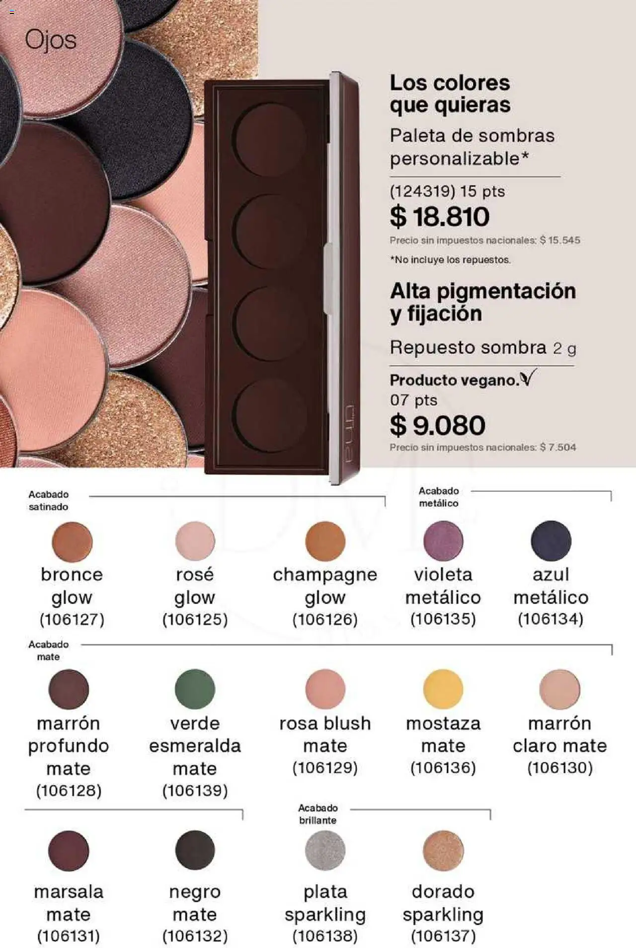 Catálogo Natura Ciclo 8 │ válido desde el 03.06.2025 | Página: 119 | Productos: Mate, Mostaza, Sombra, Paleta