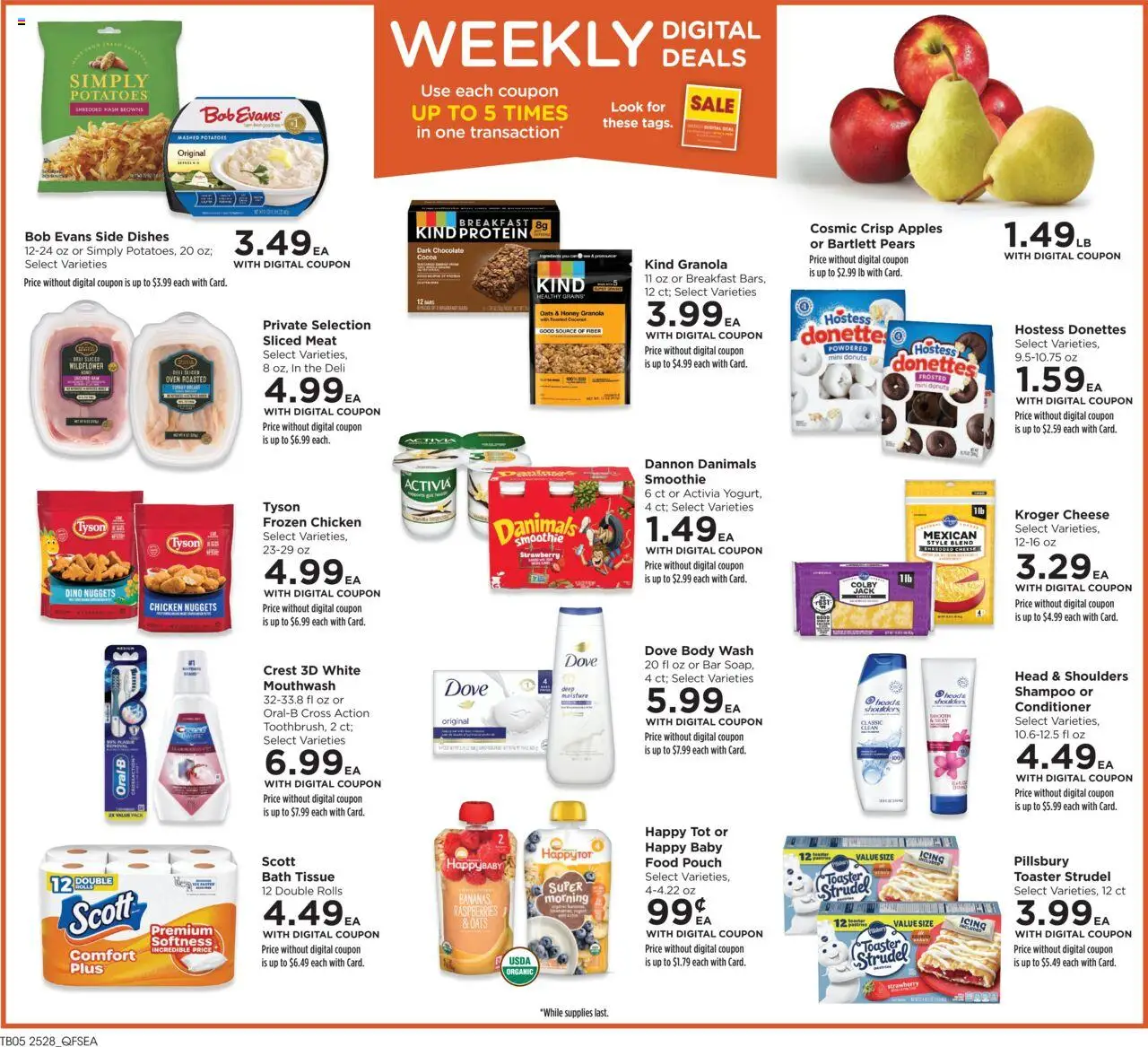 QFC Weekly Ad - WA - valid from 13.08.2025 | Page: 2 | Products: Toaster, Conditioner, Apples, Oven