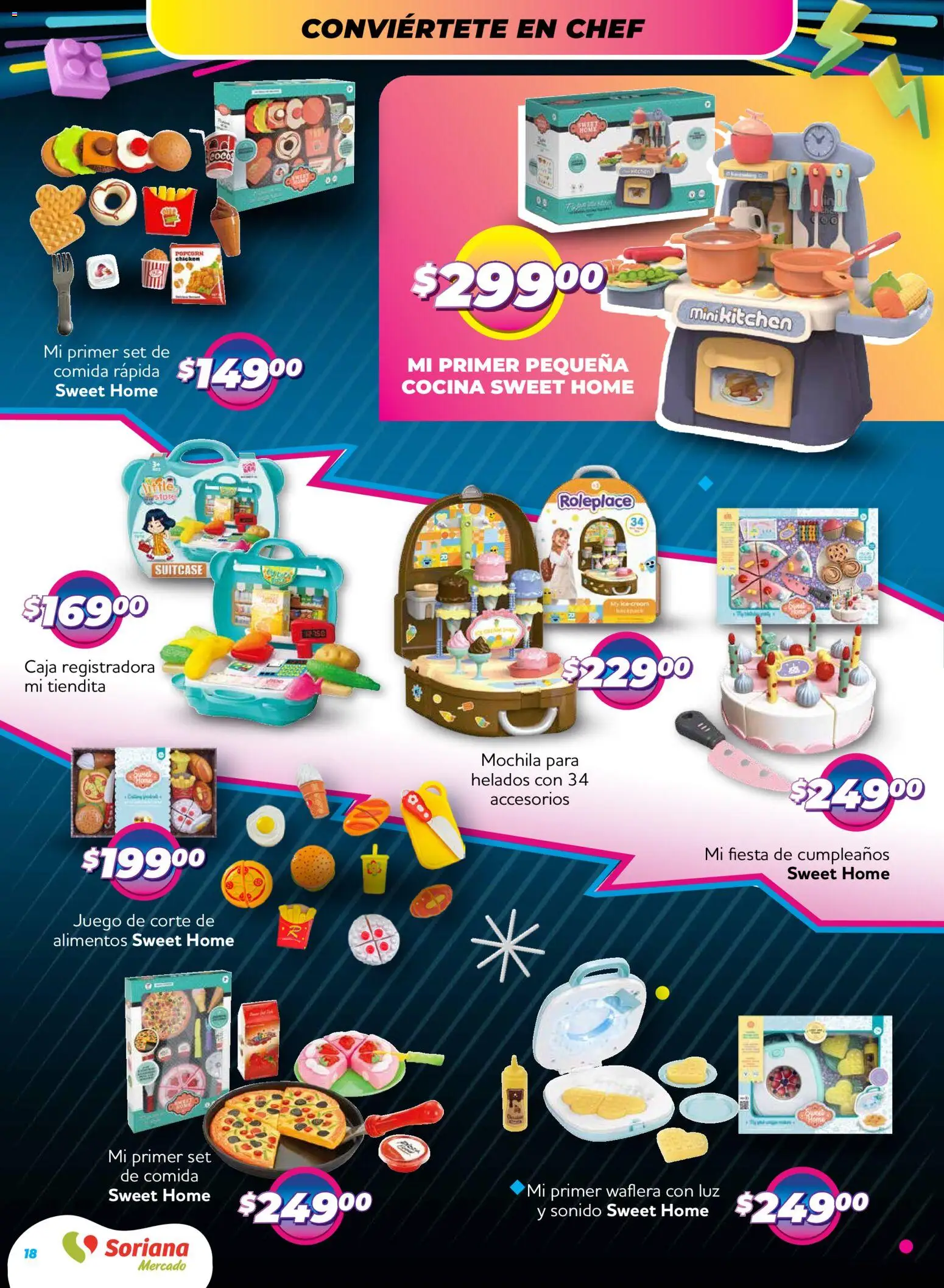 Nuevas ofertas de Soriana válidas en toda la República Mexicana desde el 27.11.2025. ¡Encuentra las mejores ofertas en Soriana - Reino de los Juguetes Mercado Nacional! | Página: 18