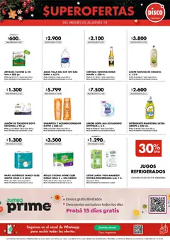 Vista previa Disco - Especial Super Ofertas Costa Atlántica  válido desde el 05.12.2025 | Página: 2 | Productos: Papel higiénico, Arvejas, Limón, Cerveza