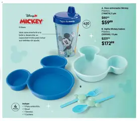 Vista previa de Vajilla Mickey babies, Plástico. (209506) 13 pts, nuevo folleto de la tienda, válido en México a partir del 20.02.2026 | Página: 141