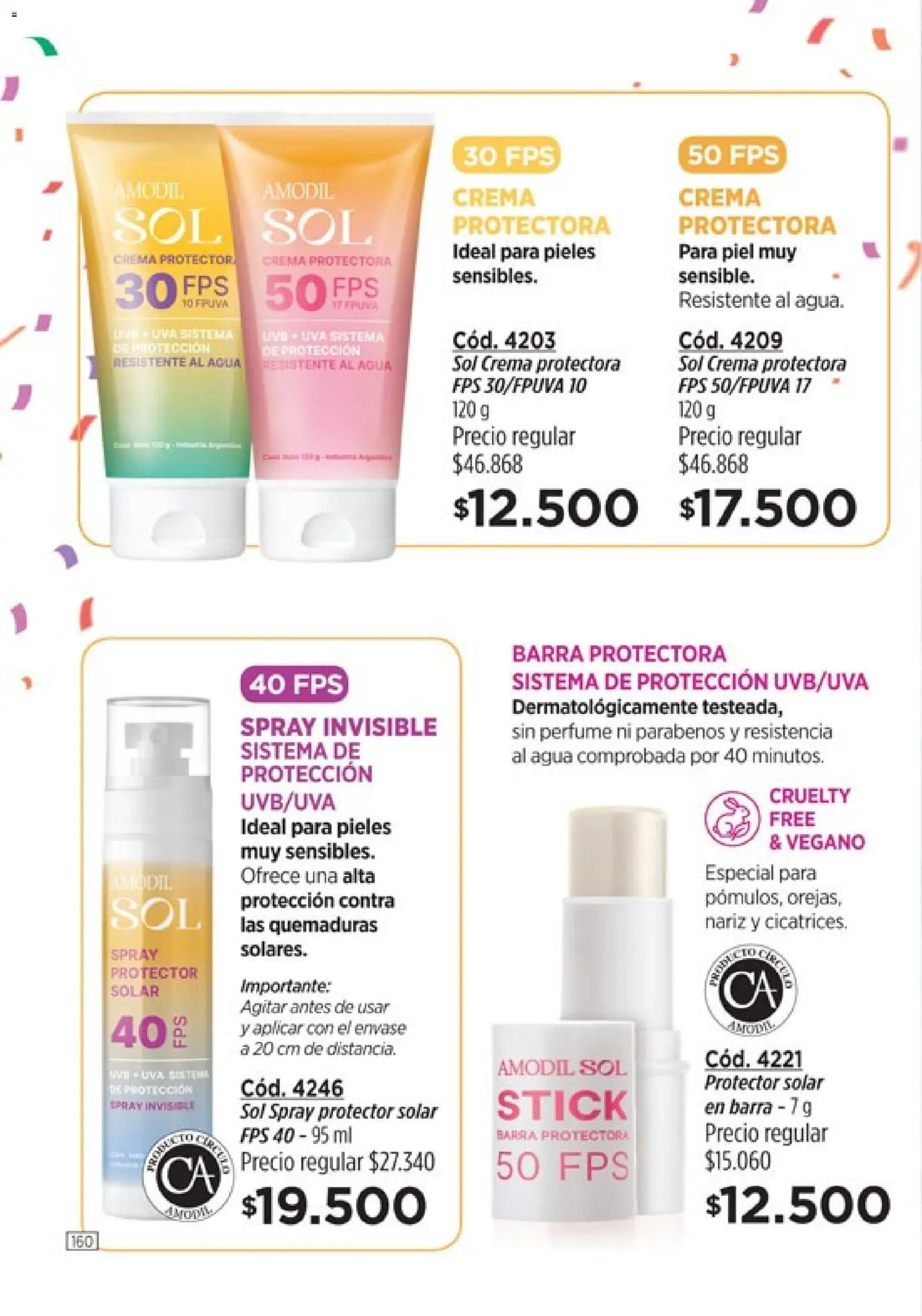 Catálogo Amodil Campaña 3 │ válido desde el 01.03.2026 | Página: 160 | Productos: Perfume, Protector solar, Agua, Crema