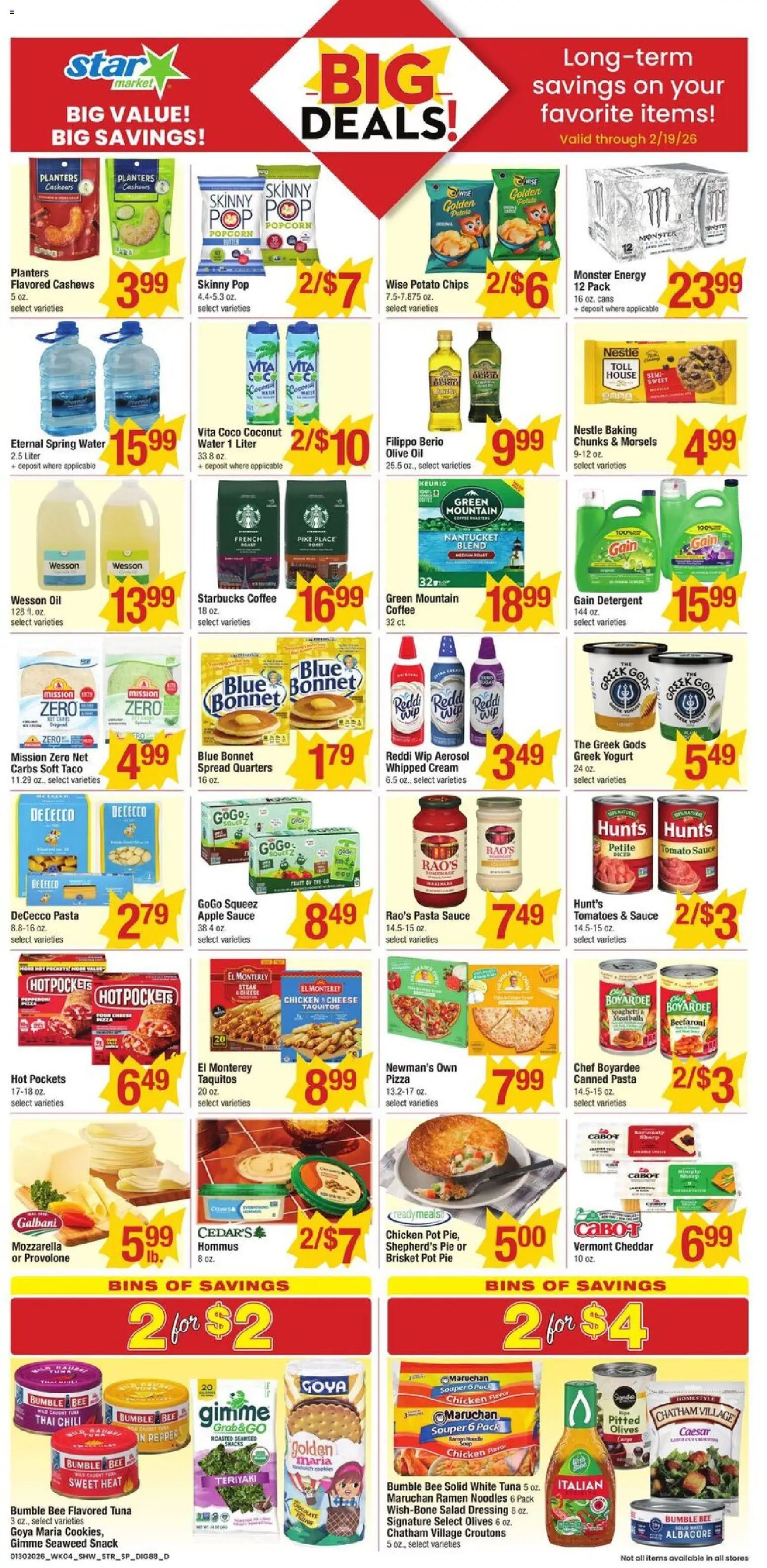 Star Market Weekly Ad - valid from 30.01.2026 | Page: 8 | Products: Yogurt, Oil, Pizza, Sauce