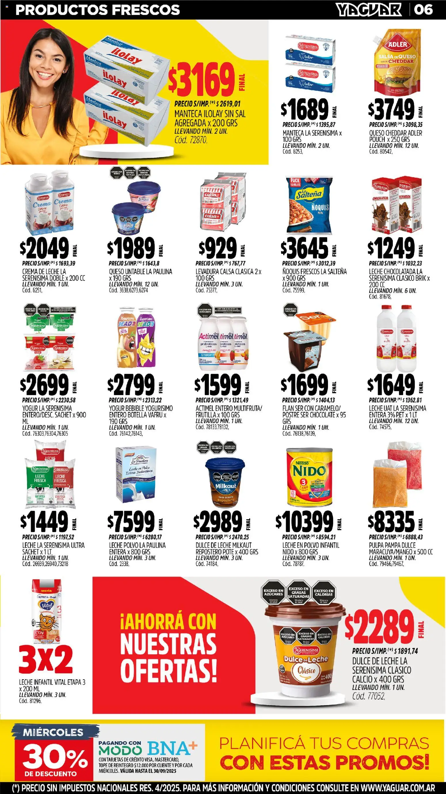 Yaguar - Salta │ válido desde el 27.10.2025 | Página: 6 | Productos: Botella, Frutilla, Sal, Yogur