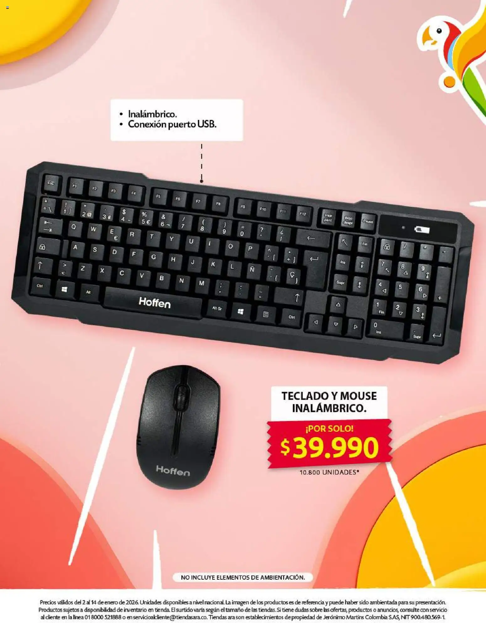 Ara revista - valida desde el 02.01.2026 | Página: 32 | Productos: Teclado, Sobre, Mouse