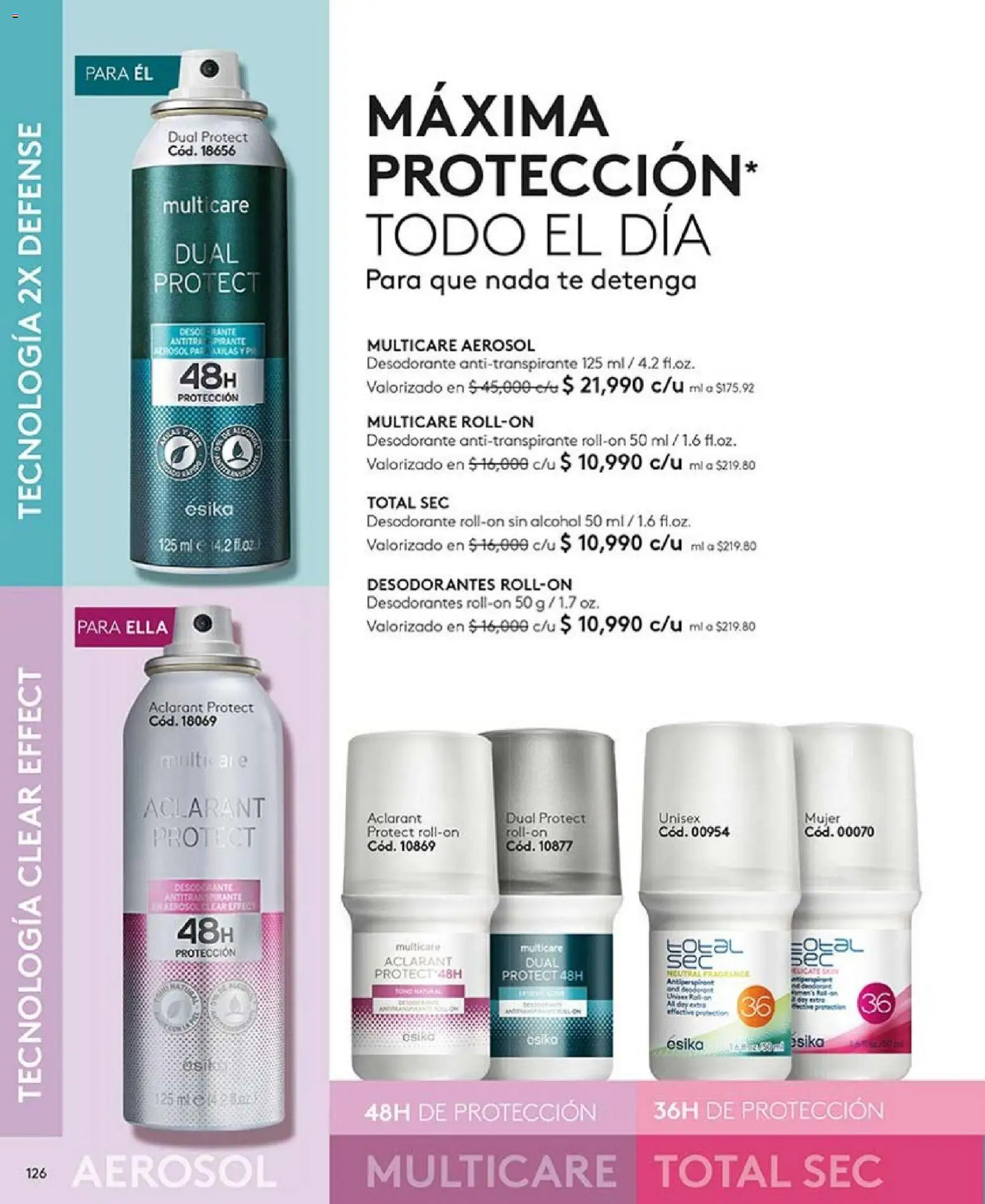 Ésika revista - valida desde el 01.01.2026 | Página: 126 | Productos: Té, Desodorante, Pala, Tintura