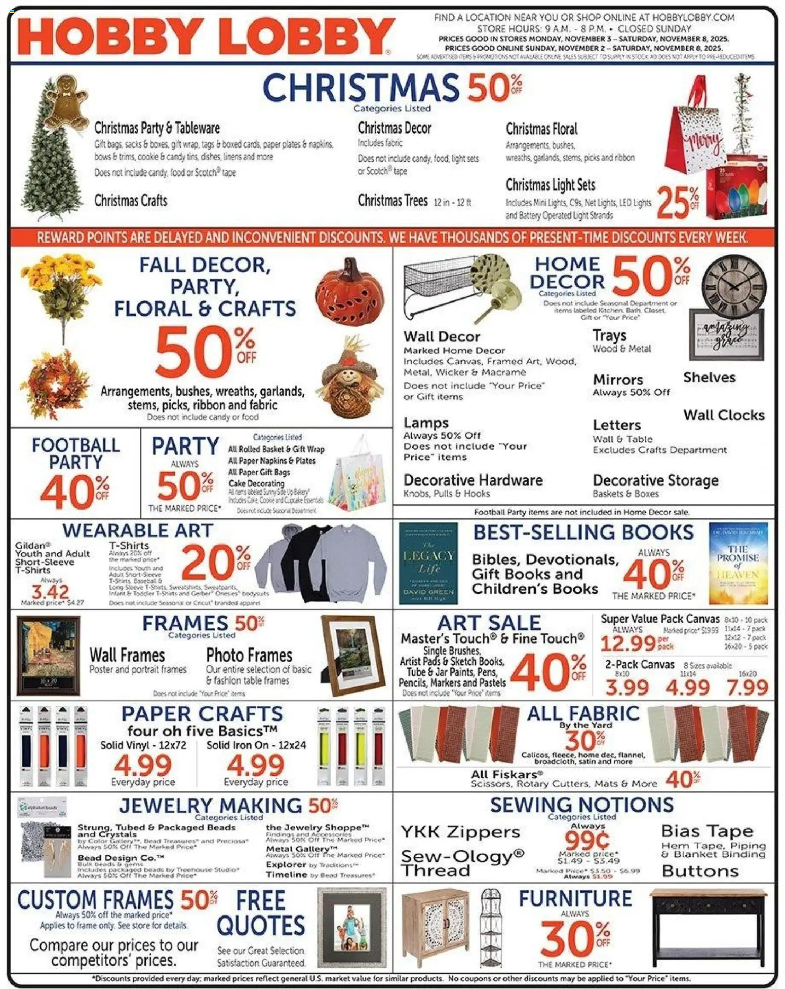 Hobby Lobby Weekly Ad - valid from 02.11.2025 | Page: 1