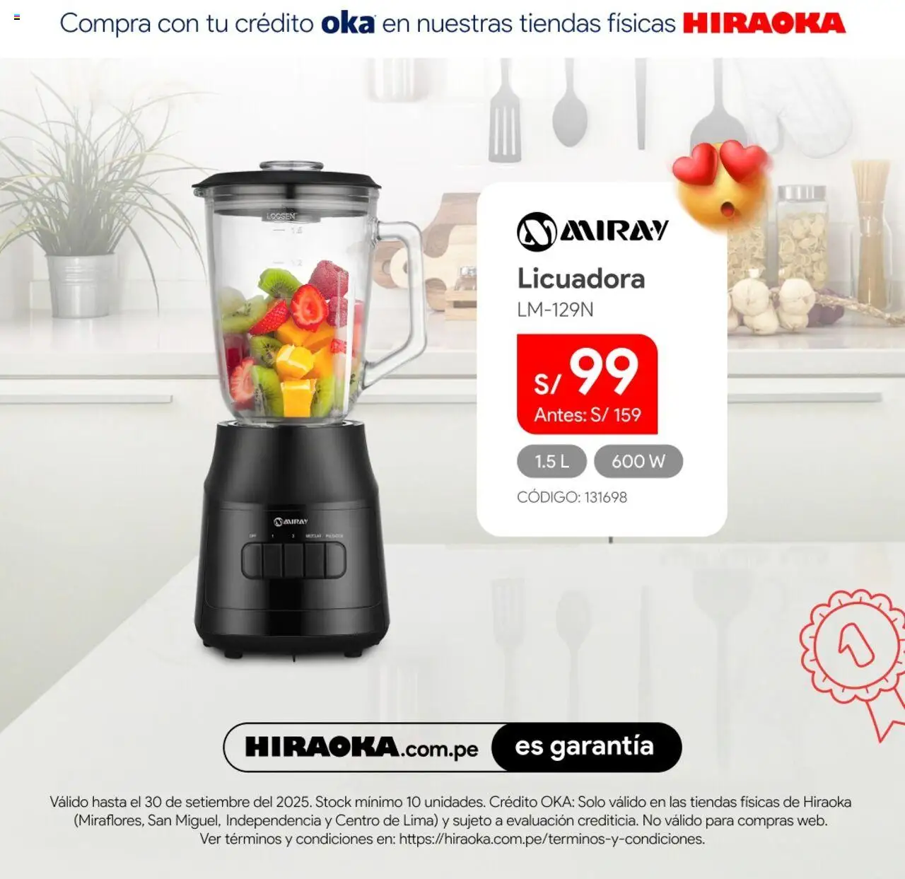 Catálogo Hiraoka válido desde 11.09.2025 | Página: 5 | Productos: Licuadora