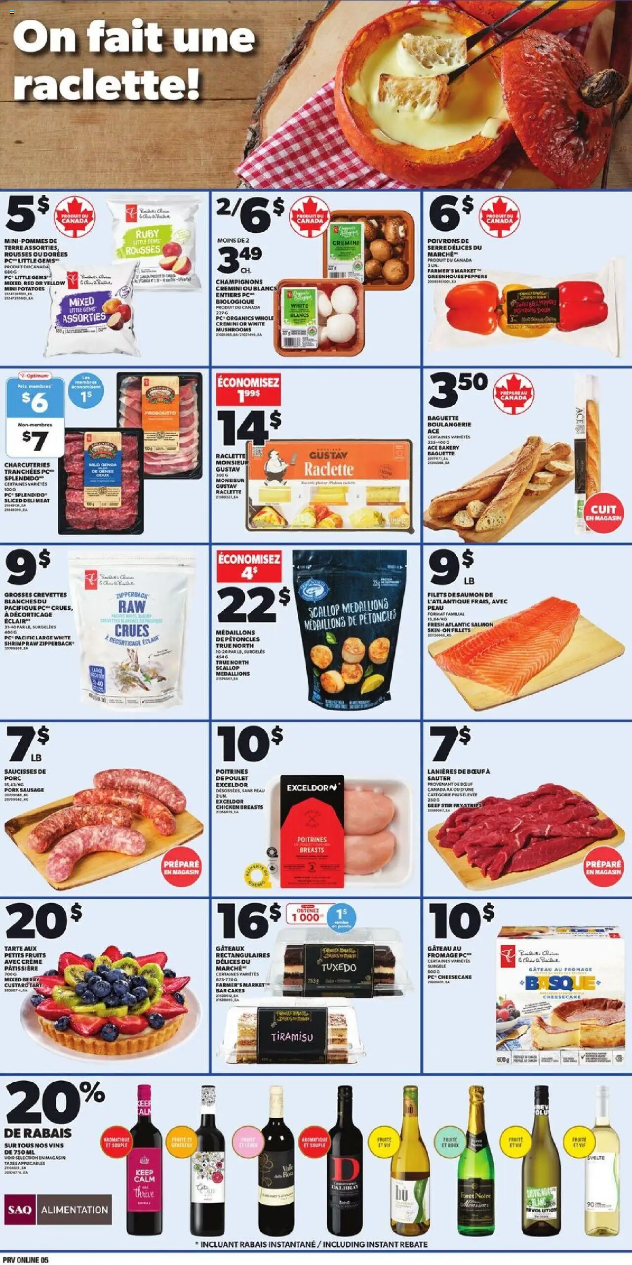 Provigo flyer valid from 09.10.2025 | Page: 6 | Products: Beef, PC, Potatoes, Pork