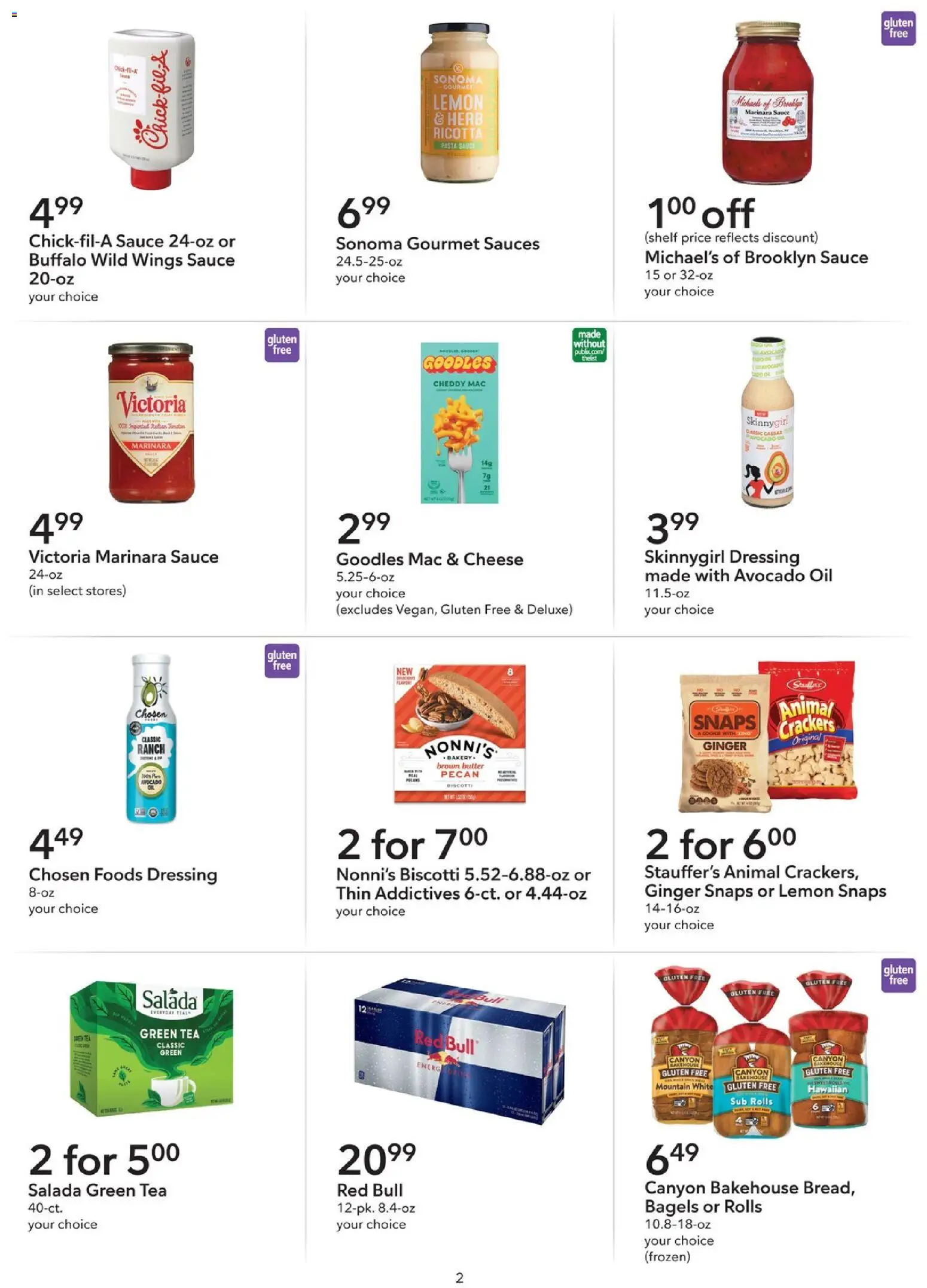 Publix Extra Savings - valid from 04.04.2026 | Page: 2 | Products: Shelf, Butter, Tea, Pasta