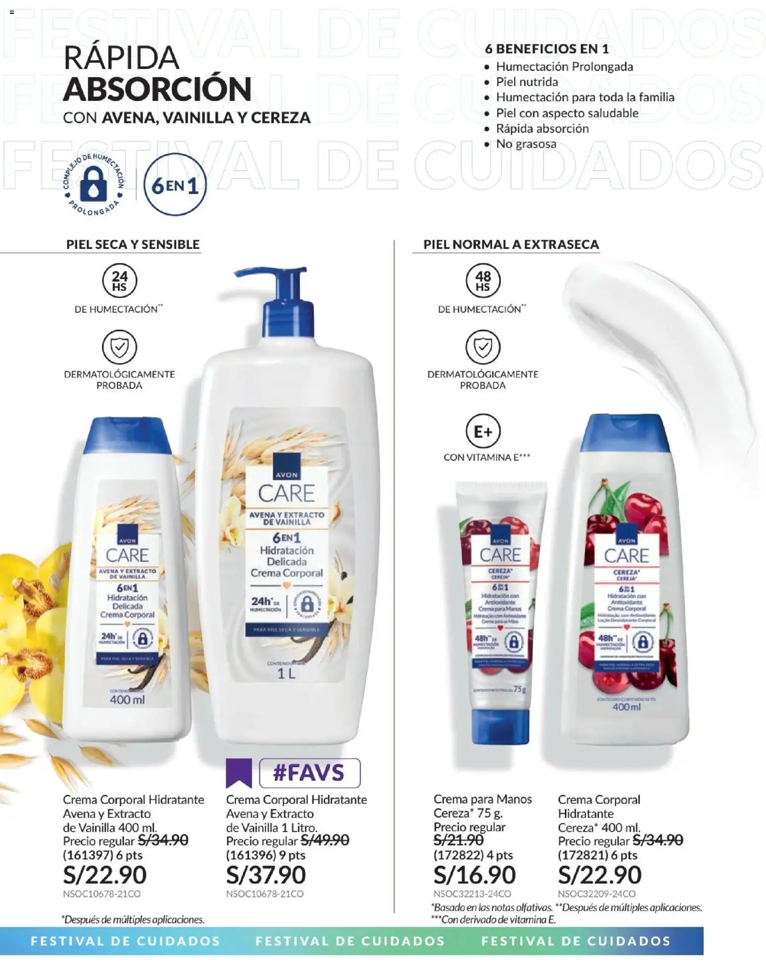 Catálogo Avon válido desde 10.03.2026 | Página: 20 | Productos: Desodorante, Crema, Avena