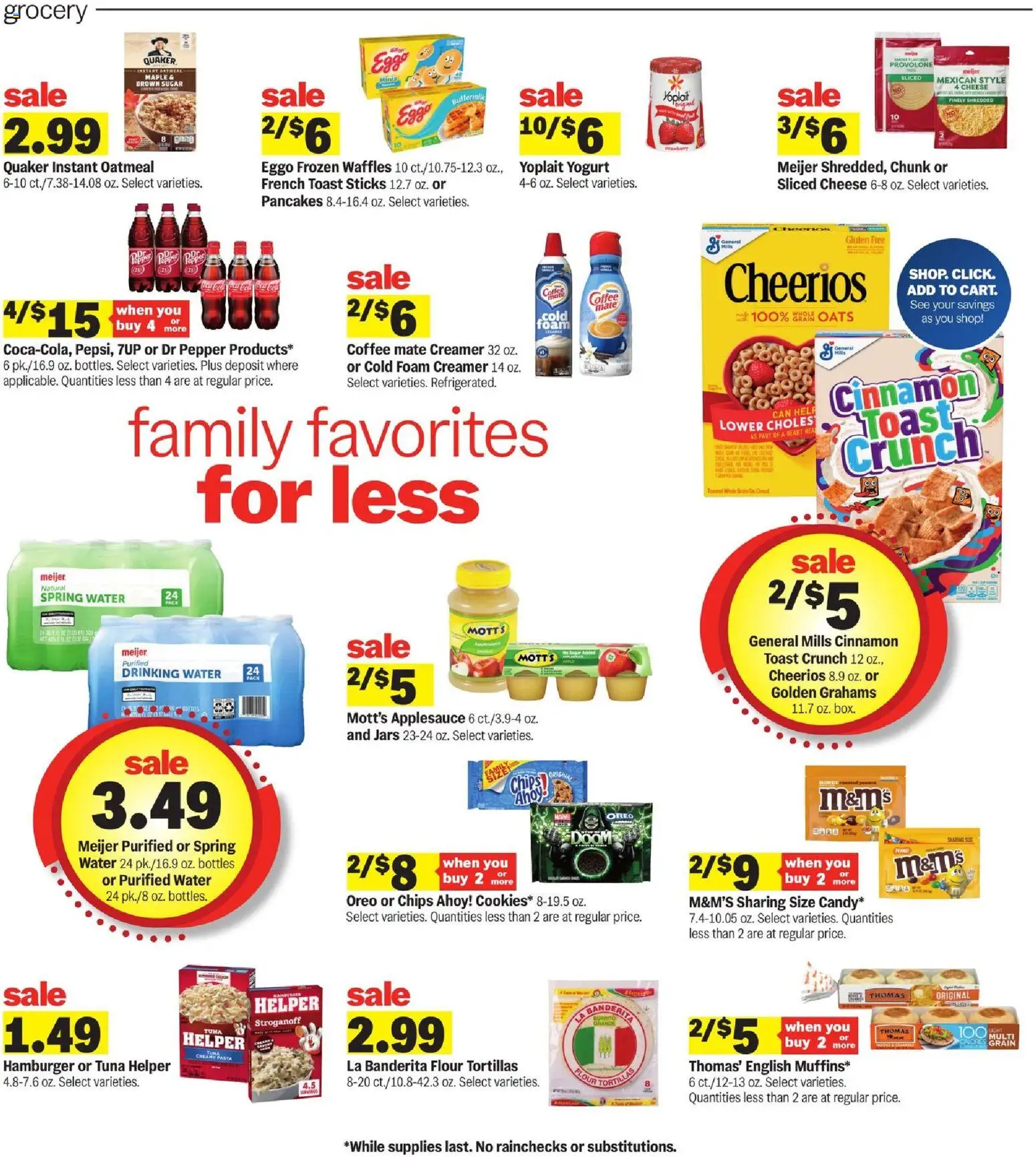 Meijer Weekly Ad - MI - valid from 04.03.2026 | Page: 3 | Products: Yogurt, Water, Sugar, Pepper