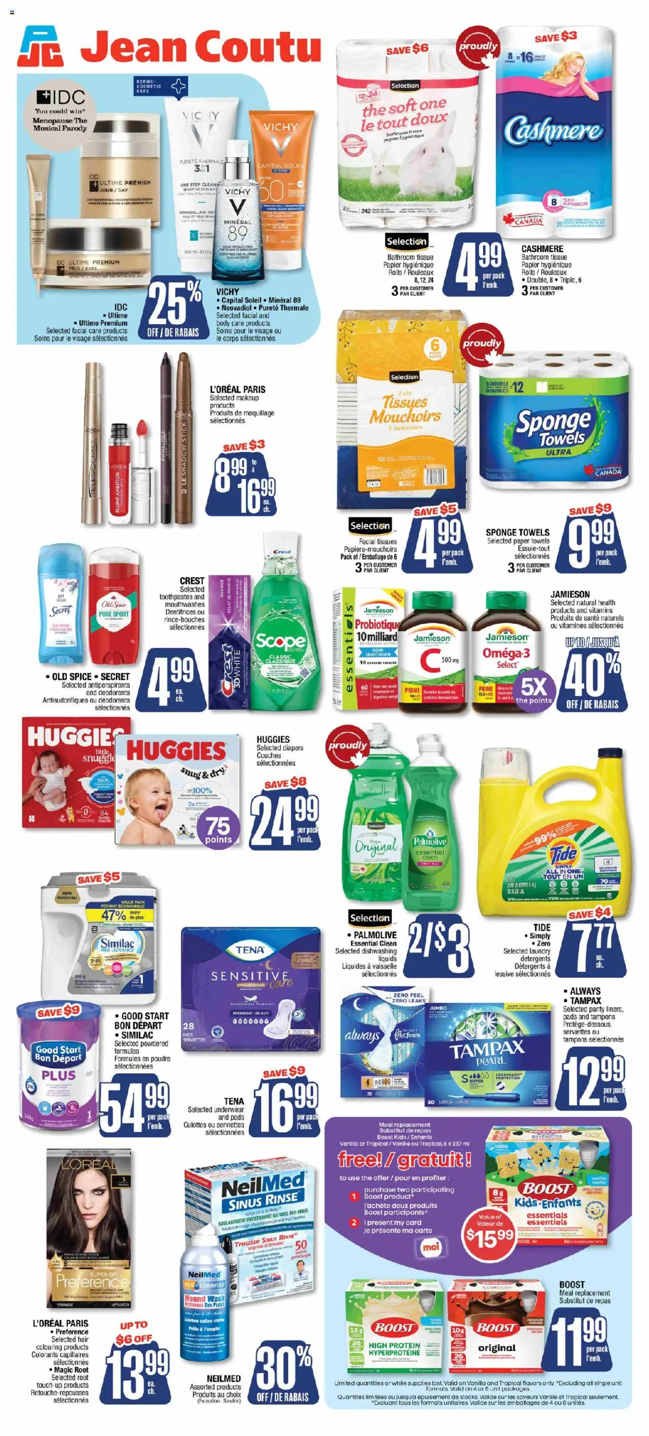 Jean Coutu flyer valid from 16.10.2025 | Page: 2 | Products: Sponge, Underwear