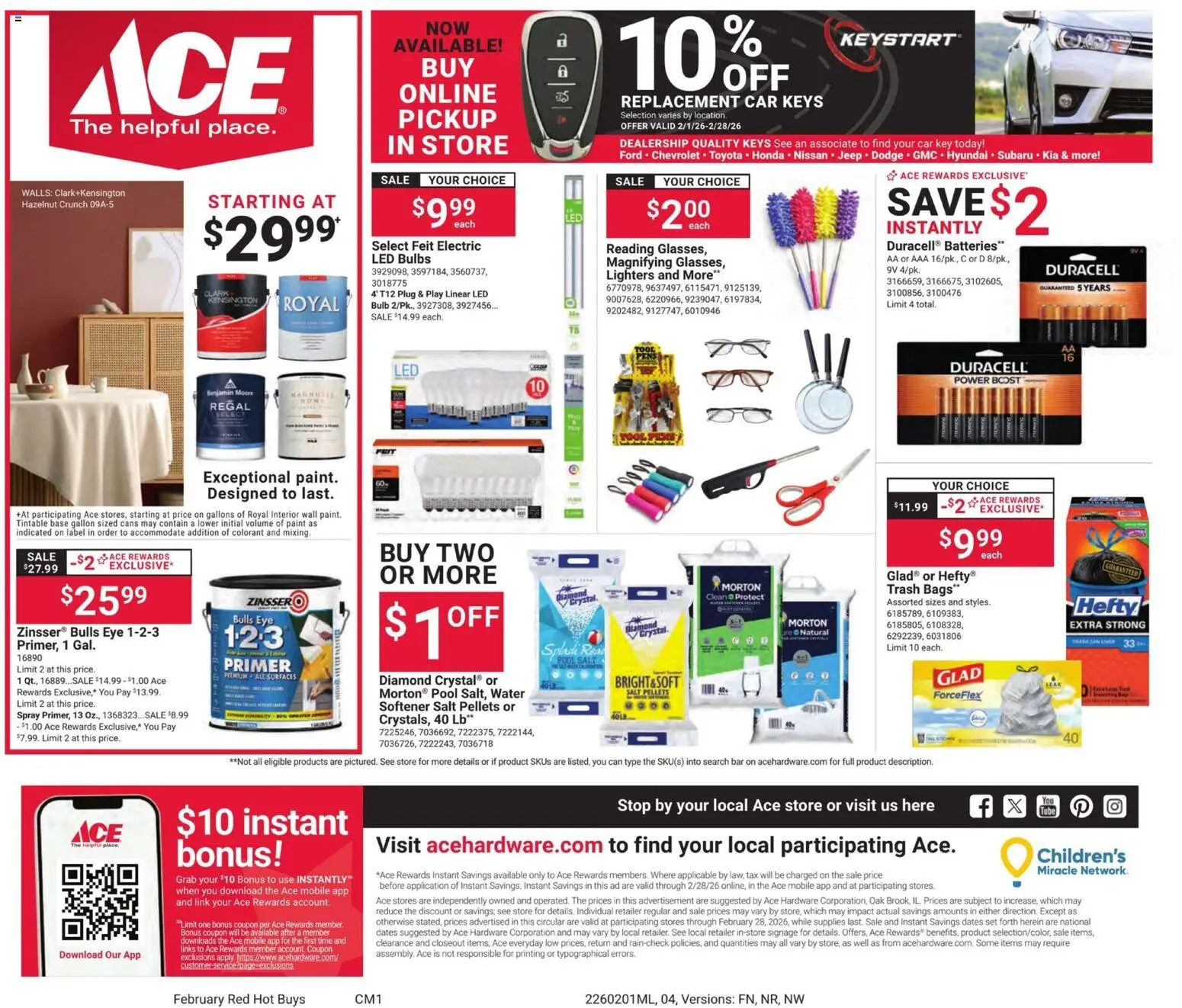 ACE Hardware Weekly Ad - valid from 01.02.2026 | Page: 4 | Products: Water, Salt