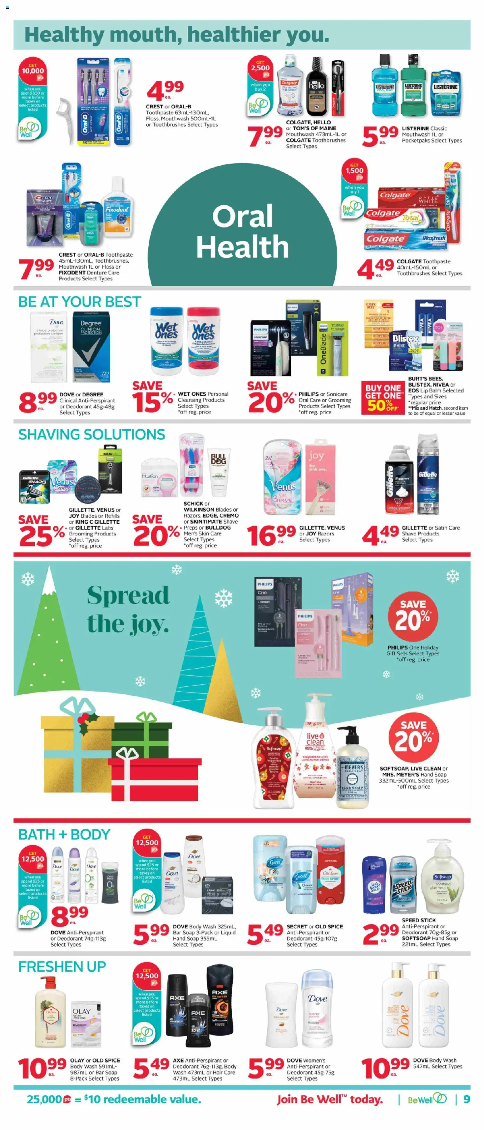 Rexall flyer valid from 05.12.2025 | Page: 17 | Products: Deodorant, Antiperspirant, Toothpaste, Bath