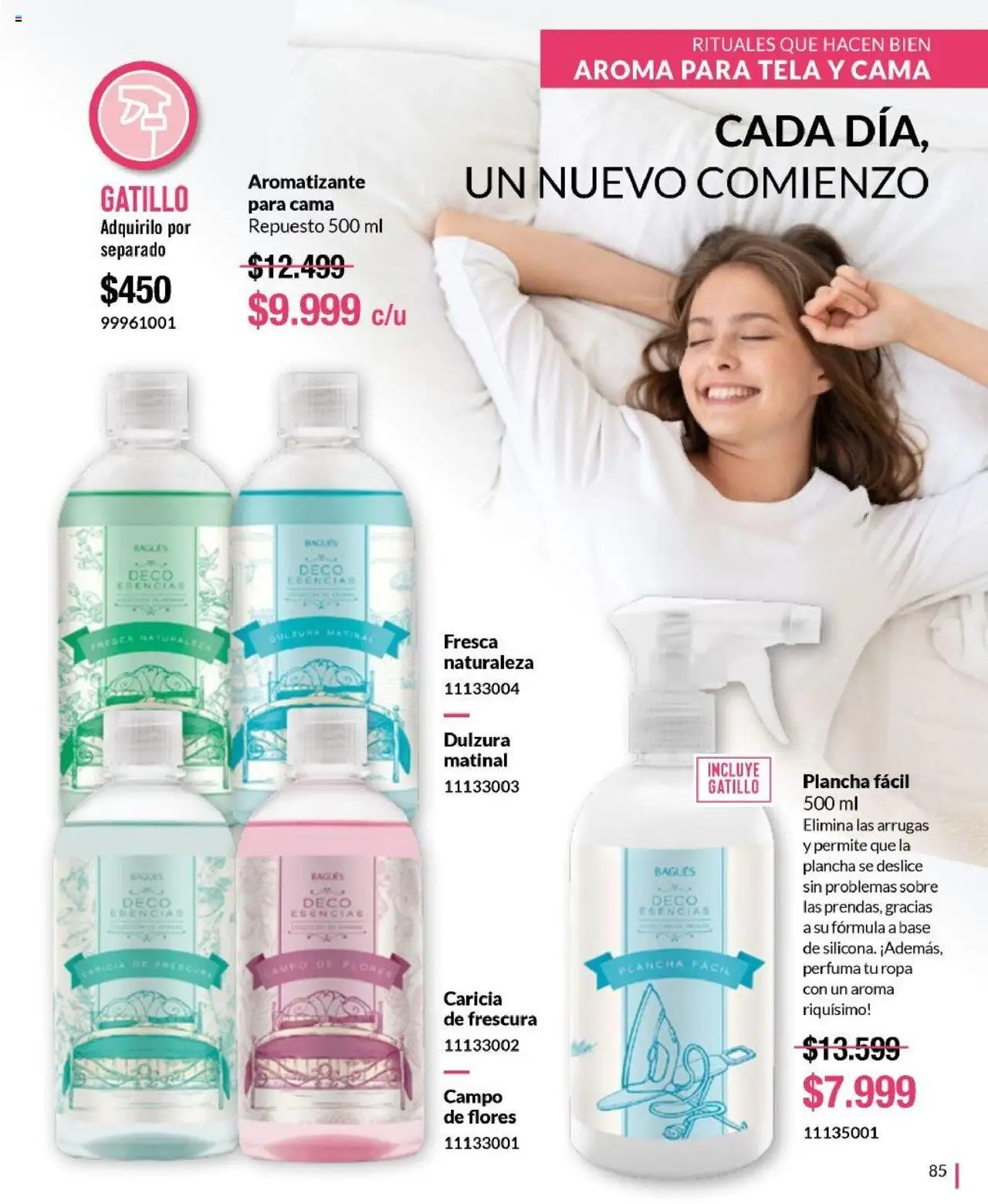 Bagués catálogo │ válido desde el 01.06.2025 | Página: 85 | Productos: Cama, Sobre, Plancha, Esencias