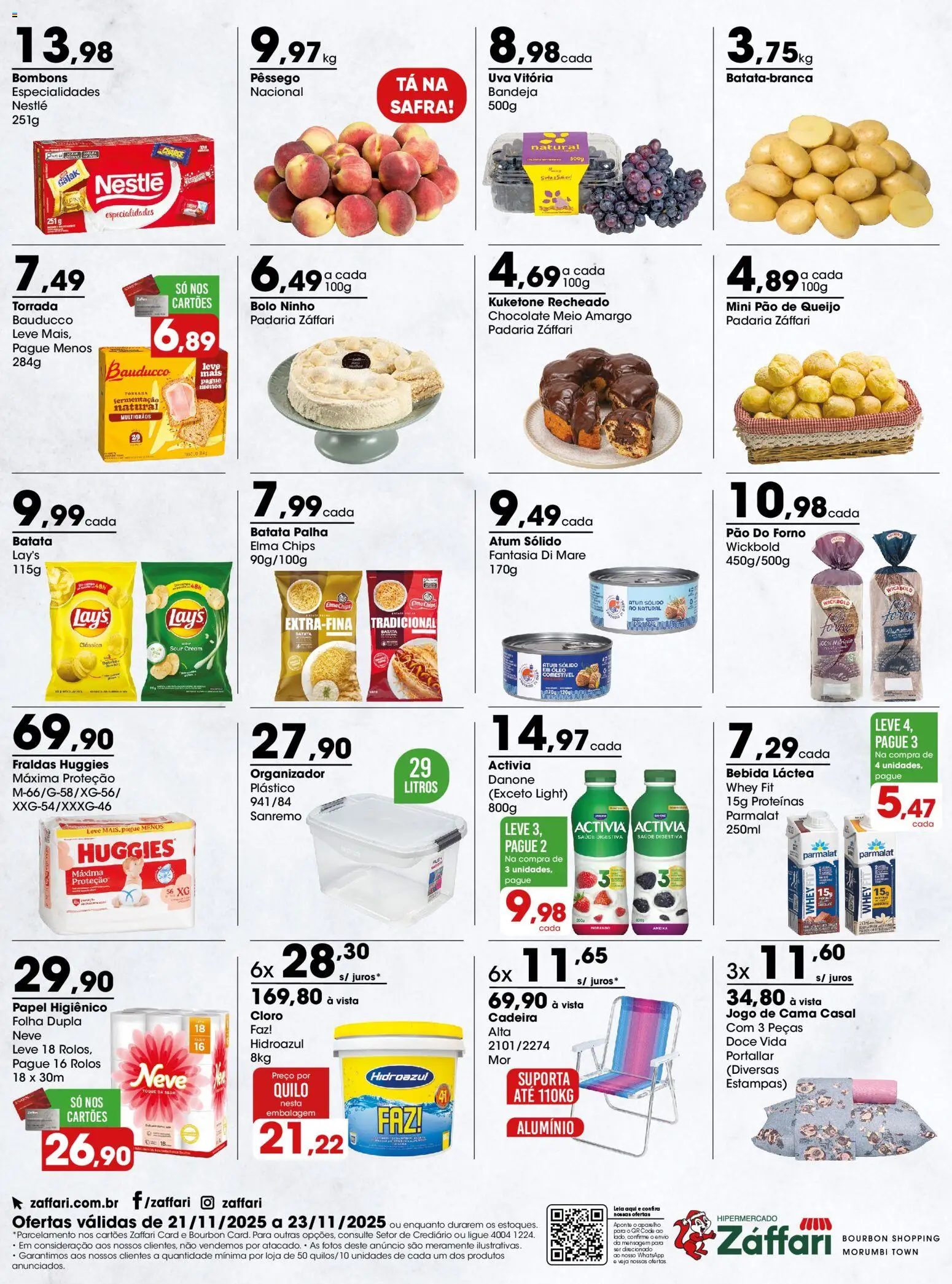 Zaffari Folheto - válido de 21.11.2025 | Página: 2 | Produtos: Cloro, Cama, Cadeira, Óleo