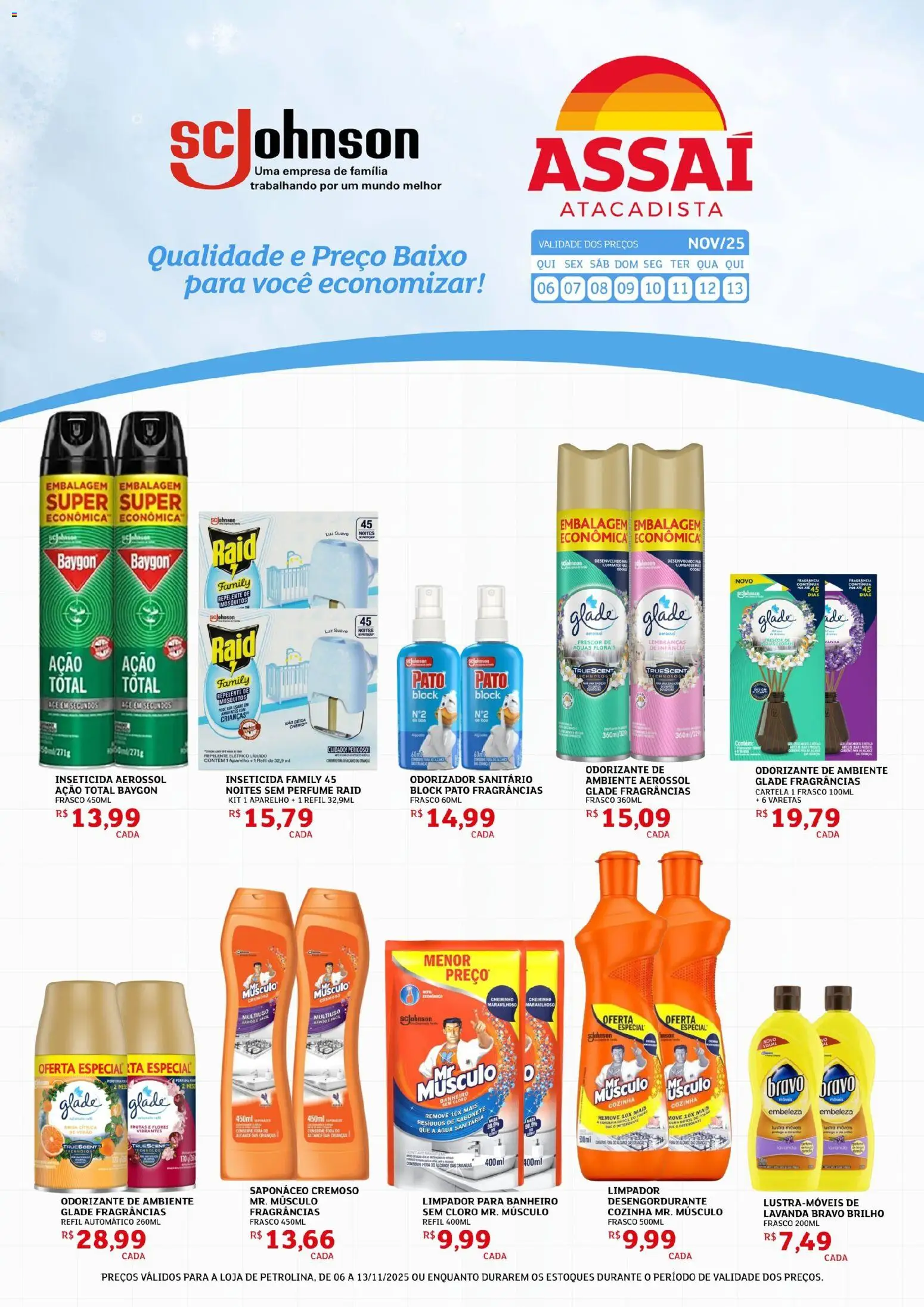 Assaí Atacadista Folheto - válido de 06.11.2025 | Página: 1 | Produtos: Perfume, Flores, Sabonete, Repelente