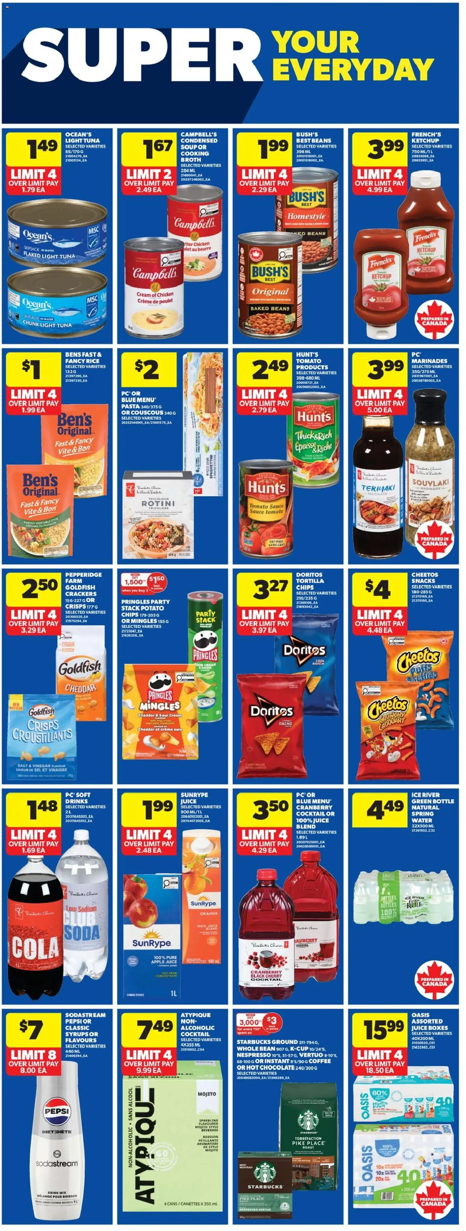 Real Canadian Superstore flyer valid from 09.04.2026 | Page: 15 | Products: Rice, Ketchup, Cream, Chicken