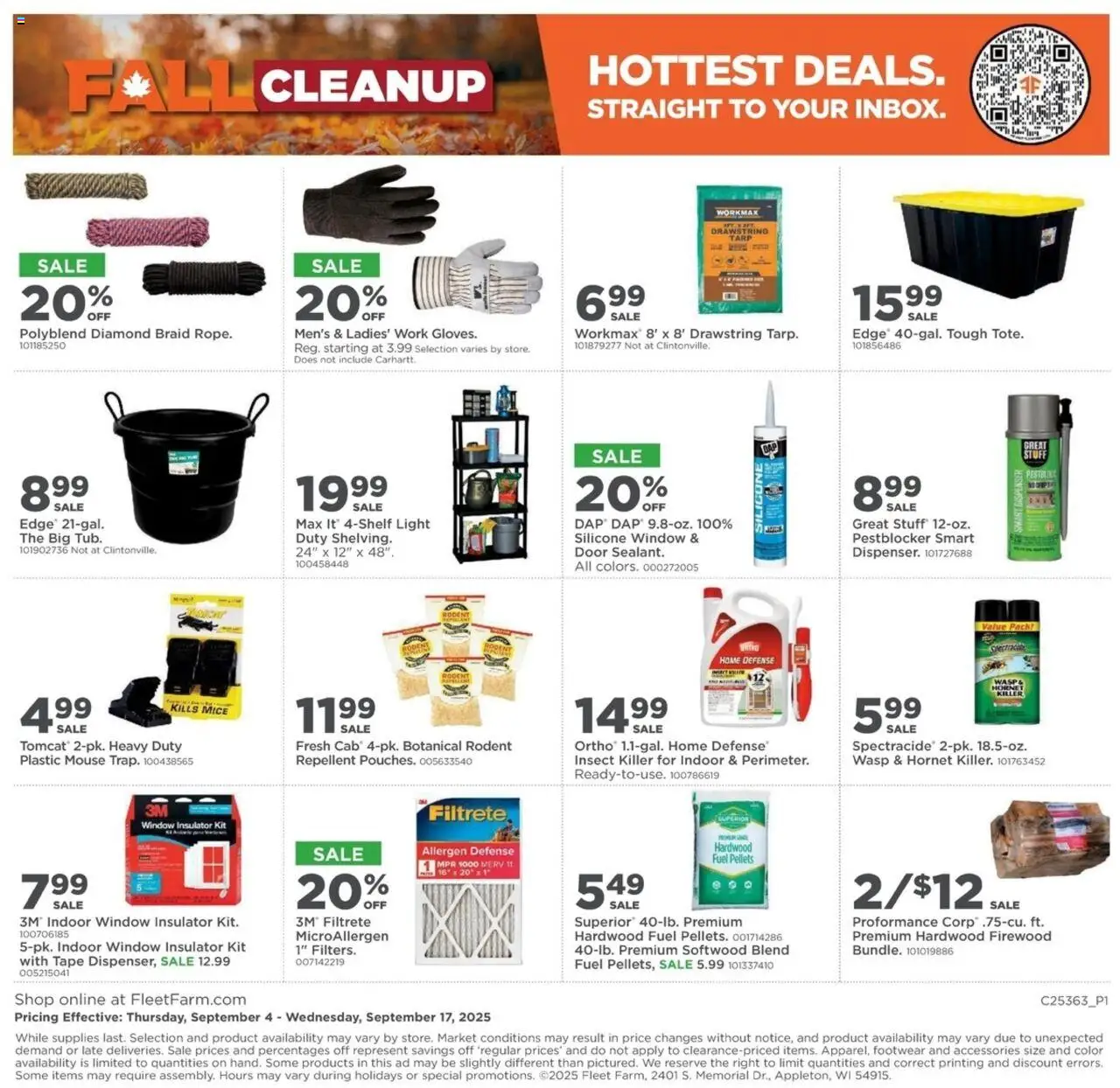 Mills Fleet Farm Fall Cleanup - valid from 04.09.2025 | Page: 4 | Products: Mouse